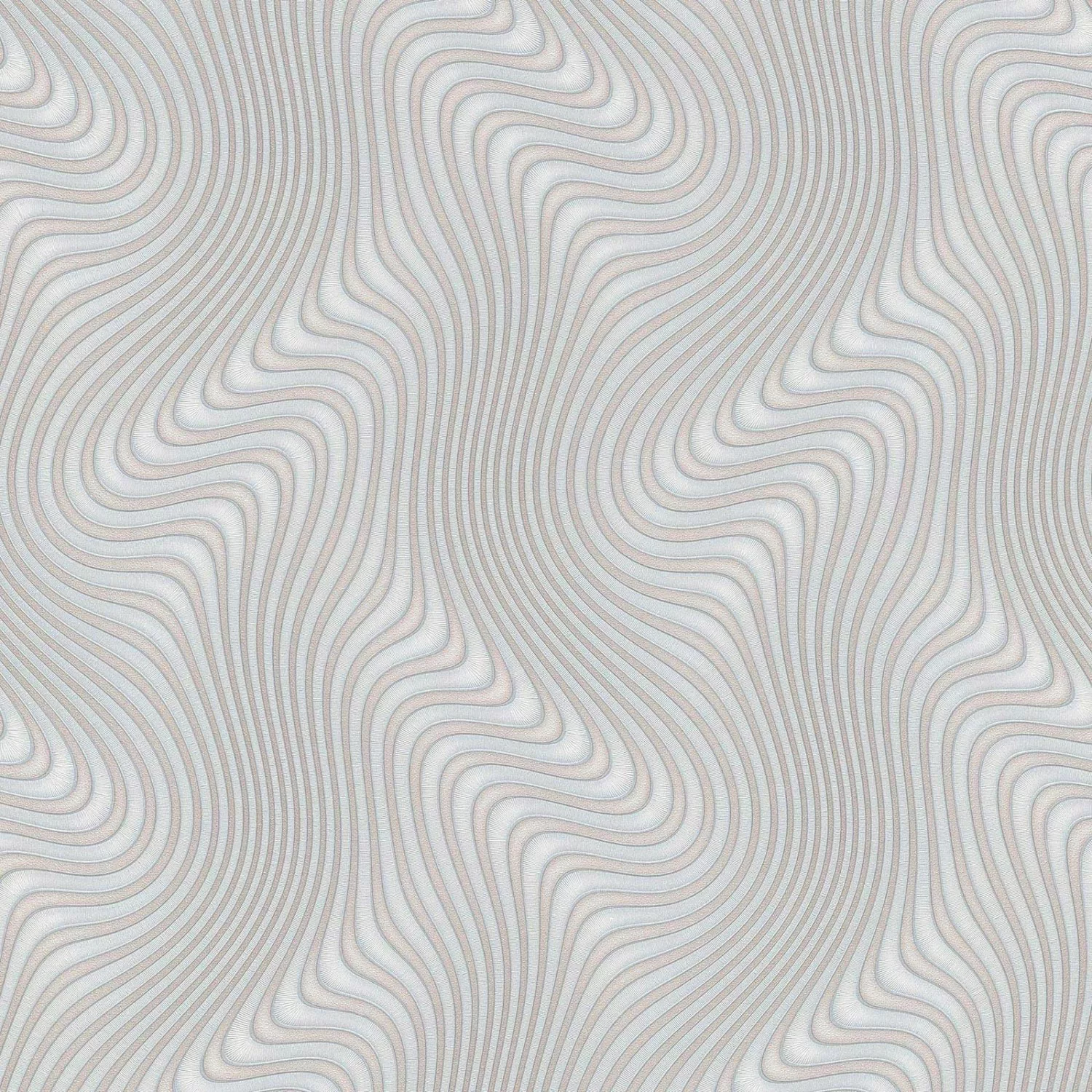 Bricoflor Perlmutt Tapete mit 3D Effekt Geschwungene Linien Vliestapete in günstig online kaufen