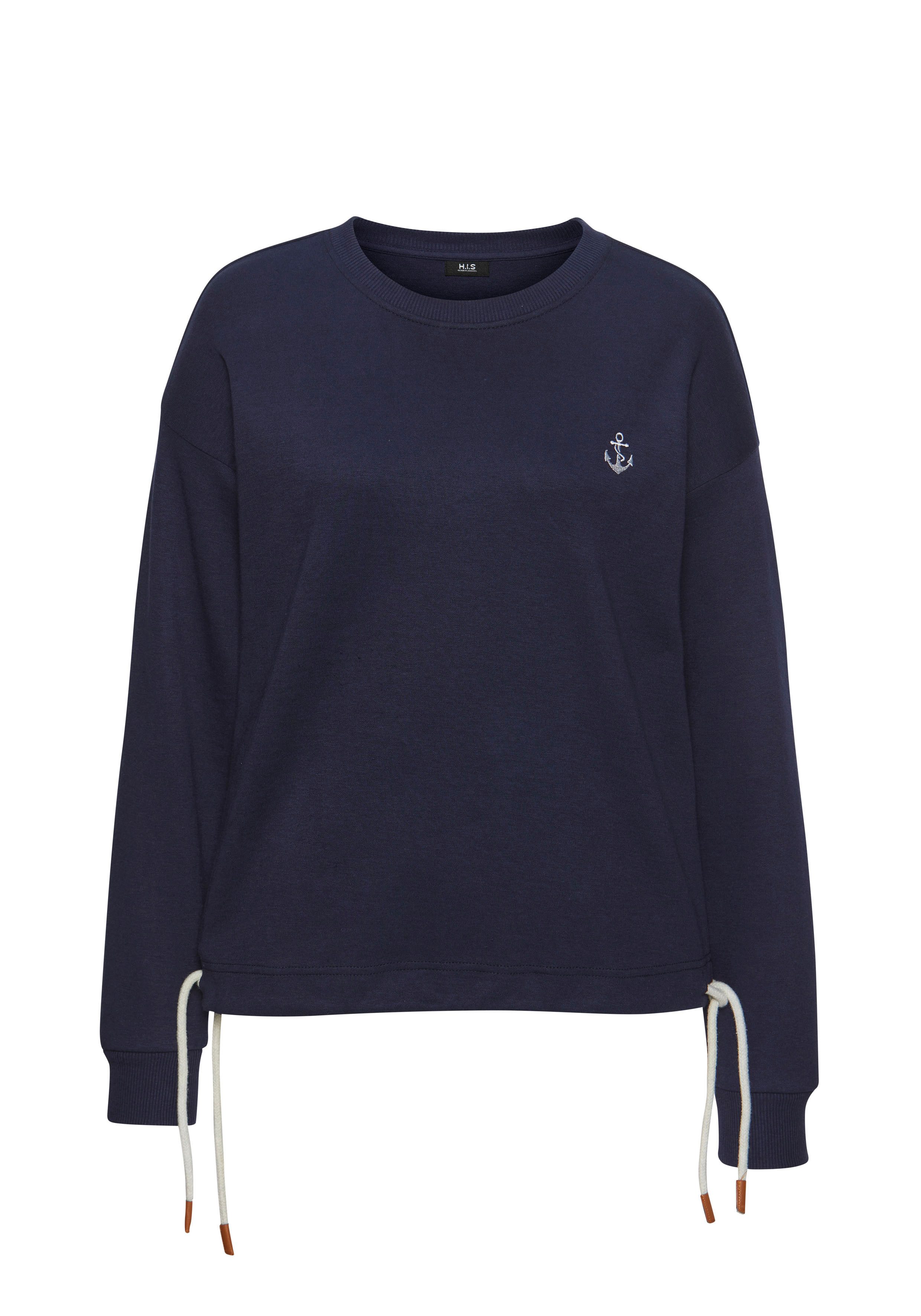 H.I.S Sweater, mit Tunnelzug am Bündchen, Loungewear günstig online kaufen
