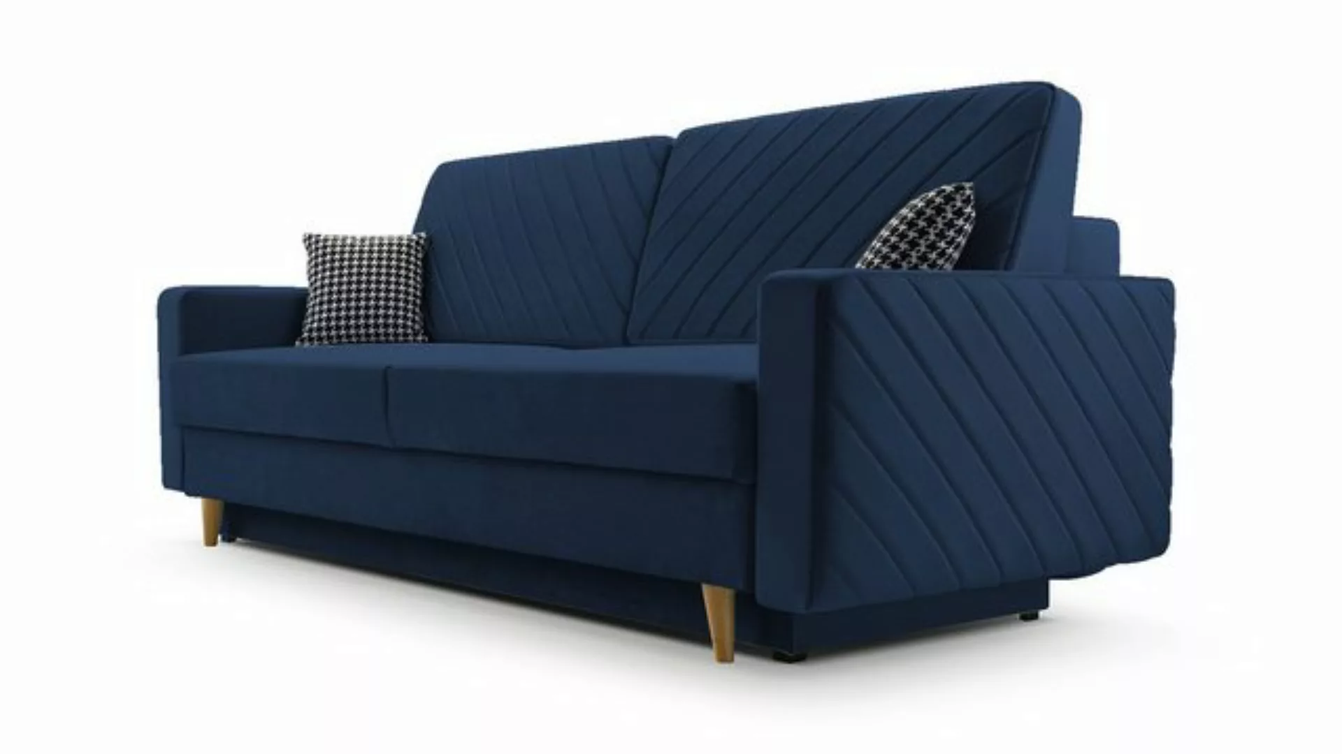 MOEBLO Schlafsofa CALIFORNIA, Sofa aus Samtstoff Couch für Wohnzimmer Sofag günstig online kaufen