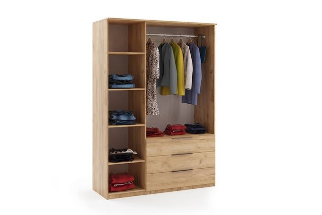 ROYAL24_MARKT Kleiderschrank Sorento Kleiderschrank mit modernen Lamellen. günstig online kaufen