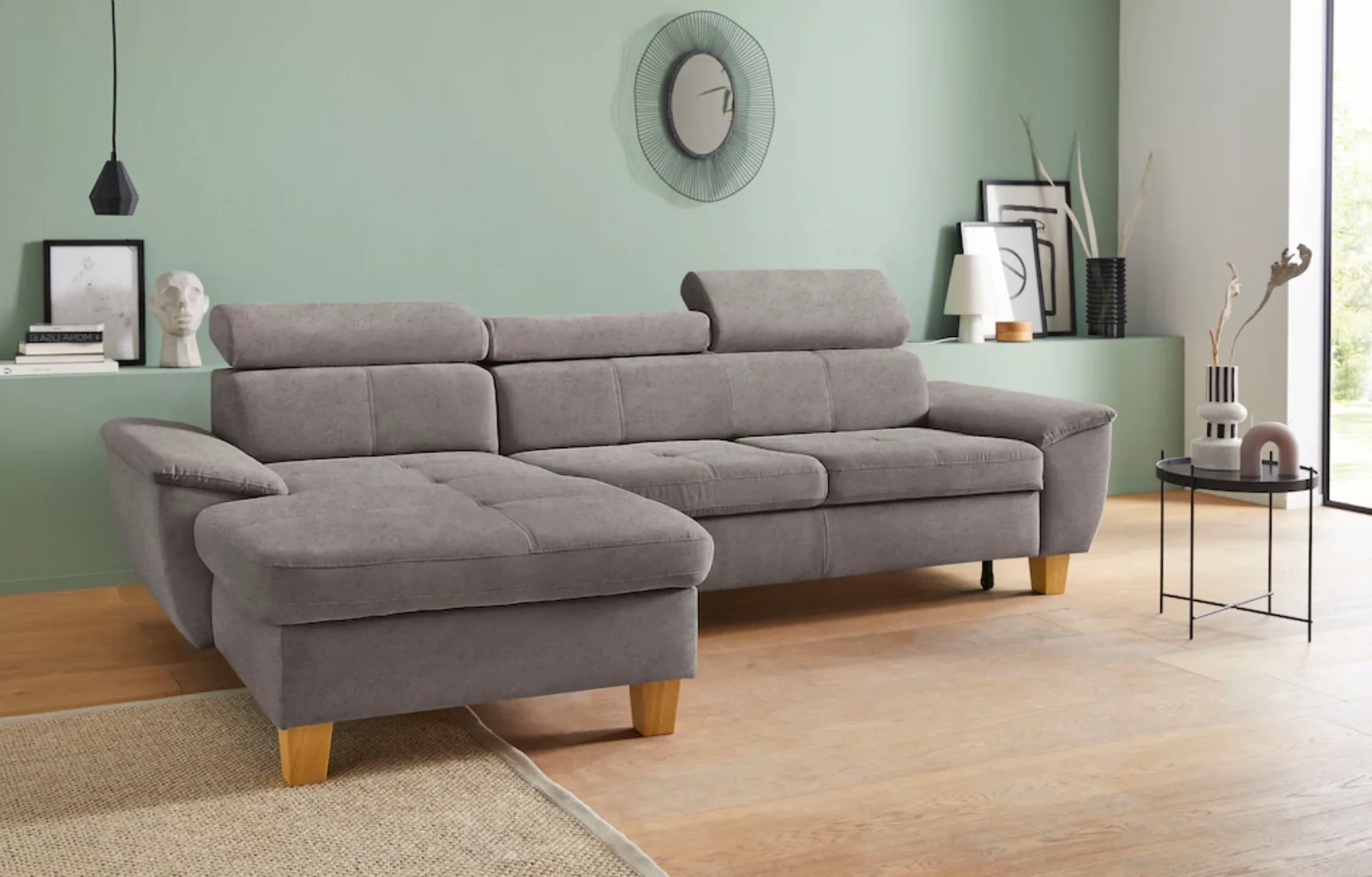 exxpo - sofa fashion Ecksofa "Enya, aufwendige Detailverarbeitung, hoher Si günstig online kaufen