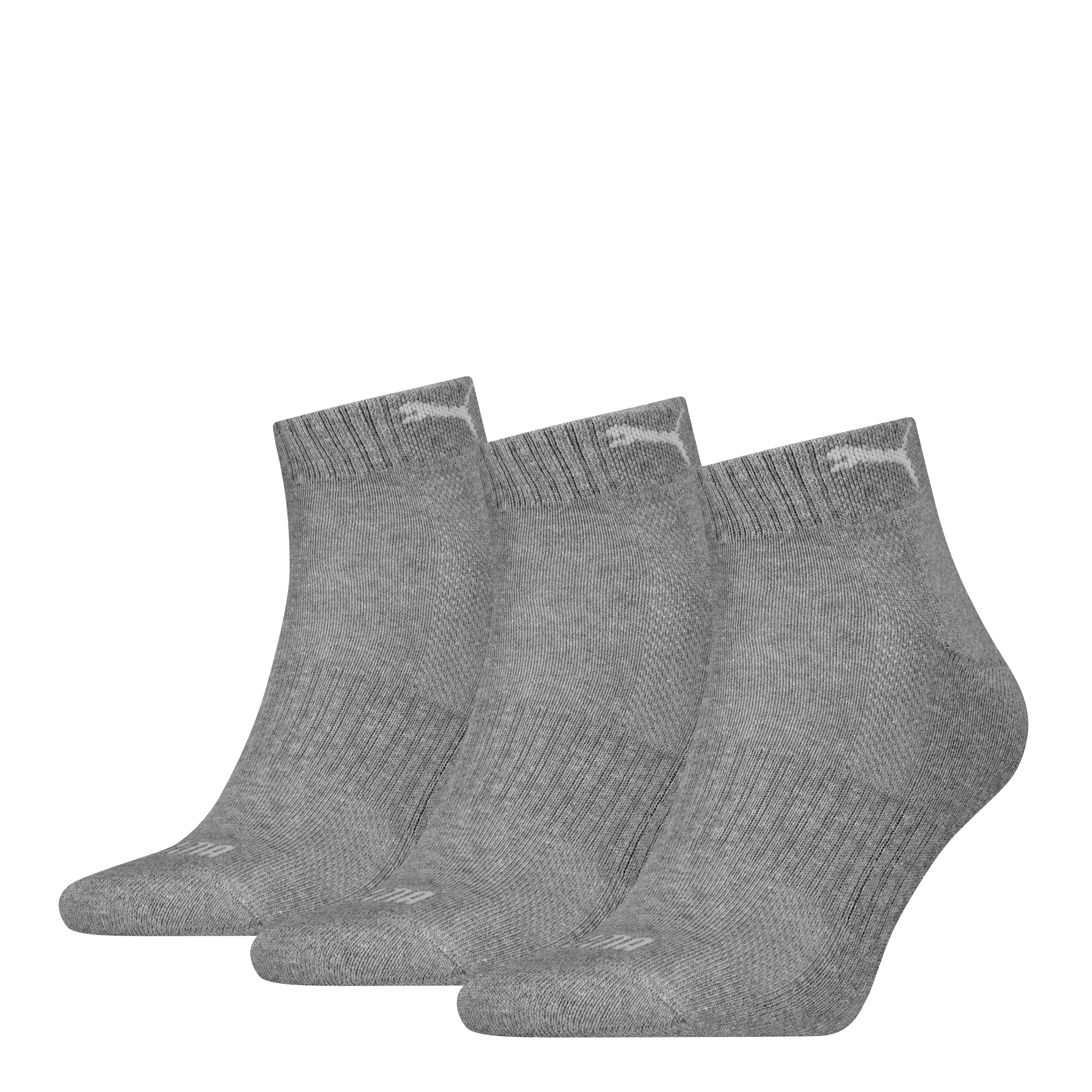 PUMA Kurzsocken "PUMA UNISEX CUSHIONED QUARTER 3P", (3 Paar), Mit Logo-Ripp günstig online kaufen