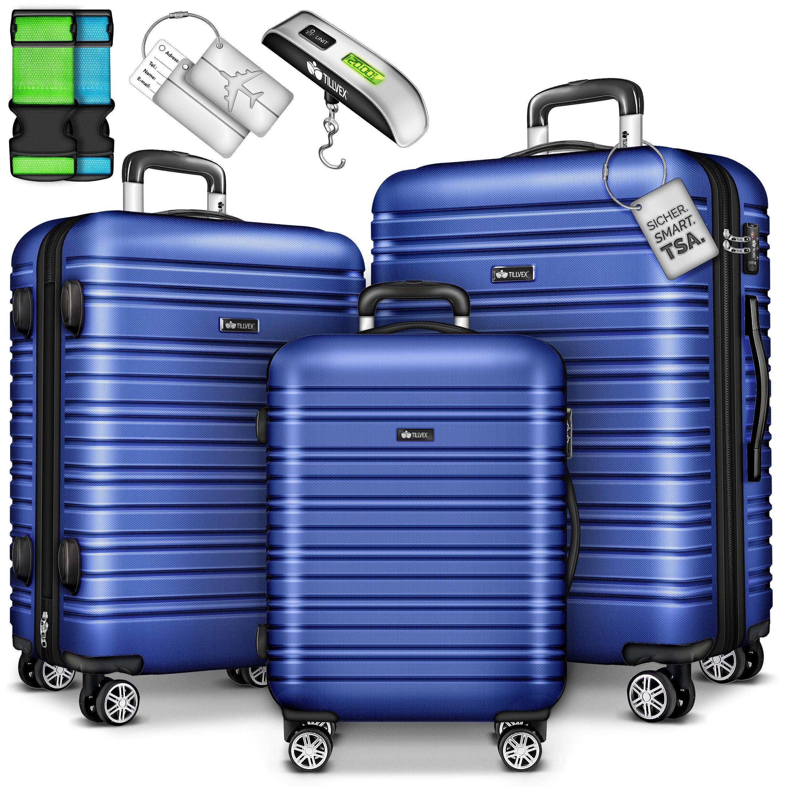 tillvex Kofferset Reisekoffer Set 3-teilig mit günstig online kaufen