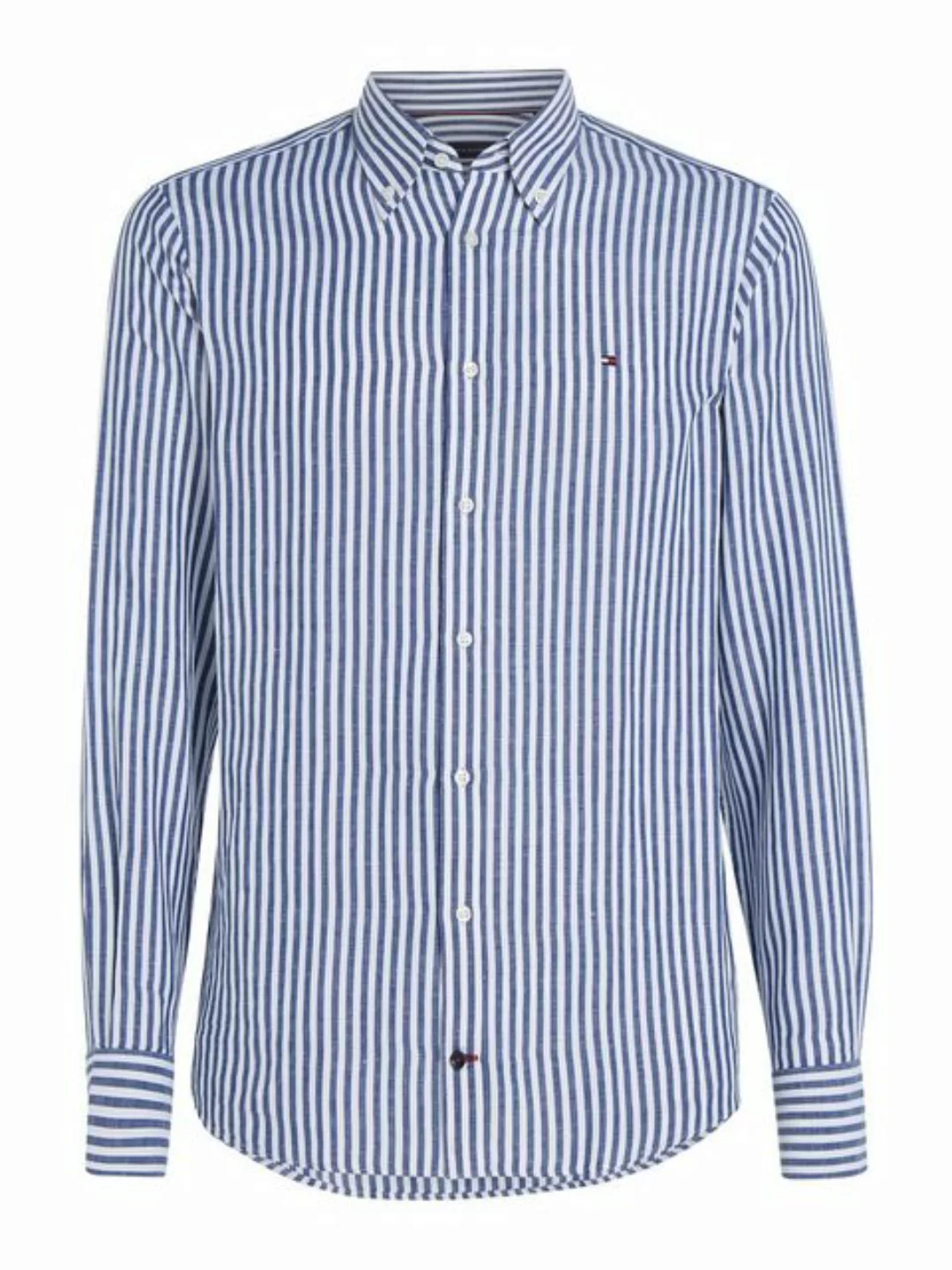 Tommy Hilfiger Langarmhemd CL W-COTTON LINEN STRIPE SHIRT modisch gestreift günstig online kaufen