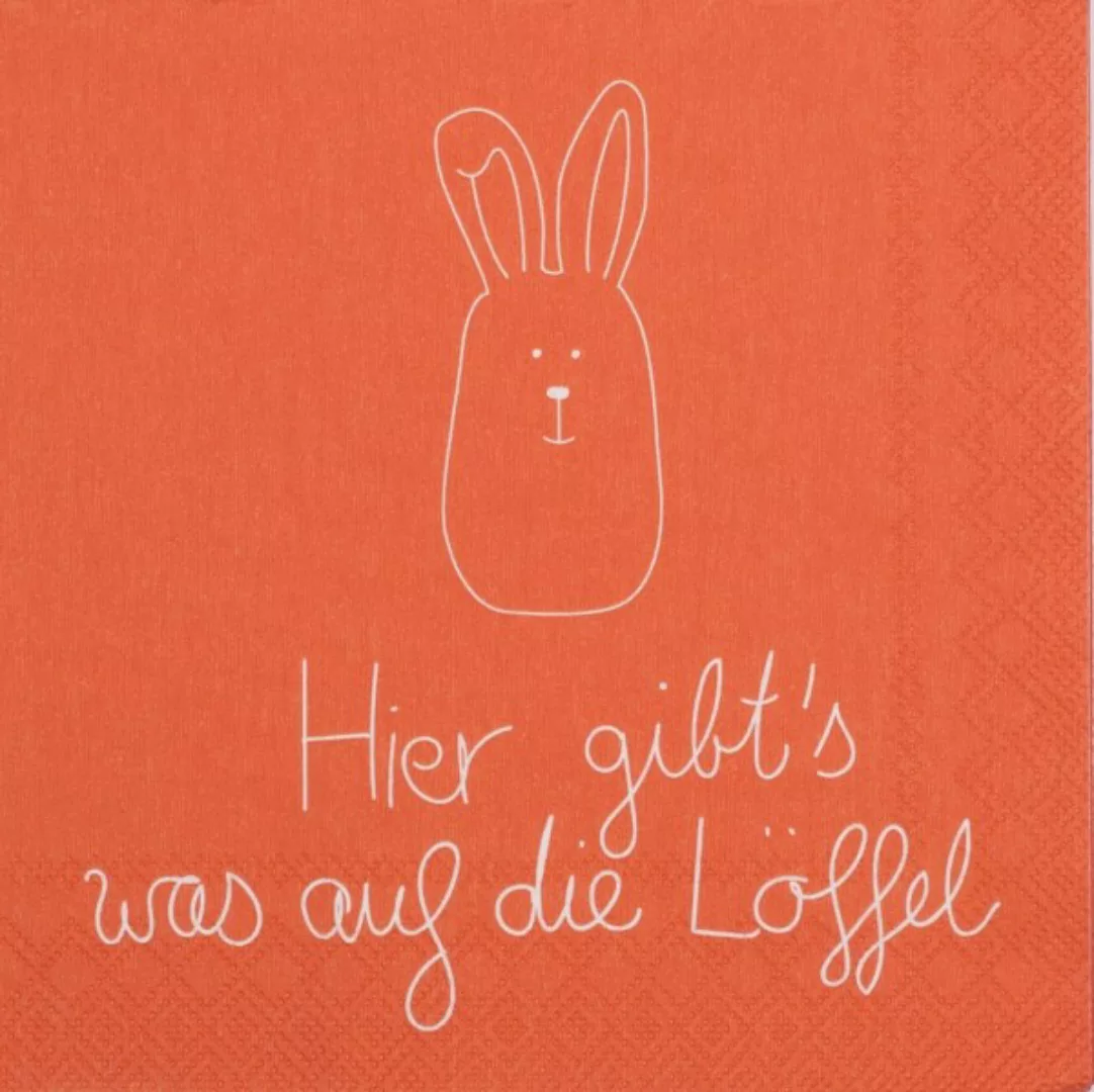 Cocktailserviette Ostern auf die Löffel 25x25 cm günstig online kaufen