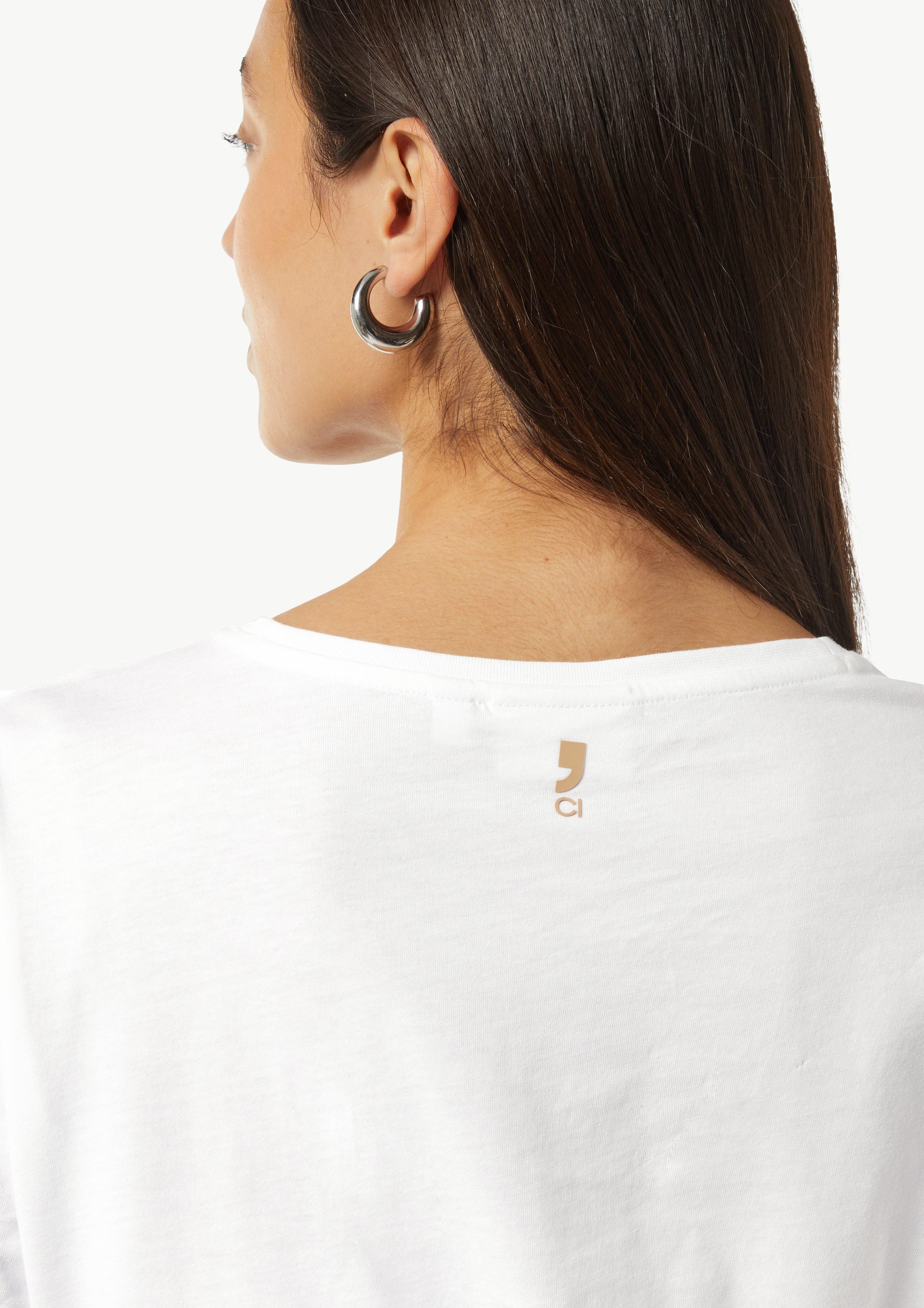comma casual identity Kurzarmshirt T-Shirt mit günstig online kaufen