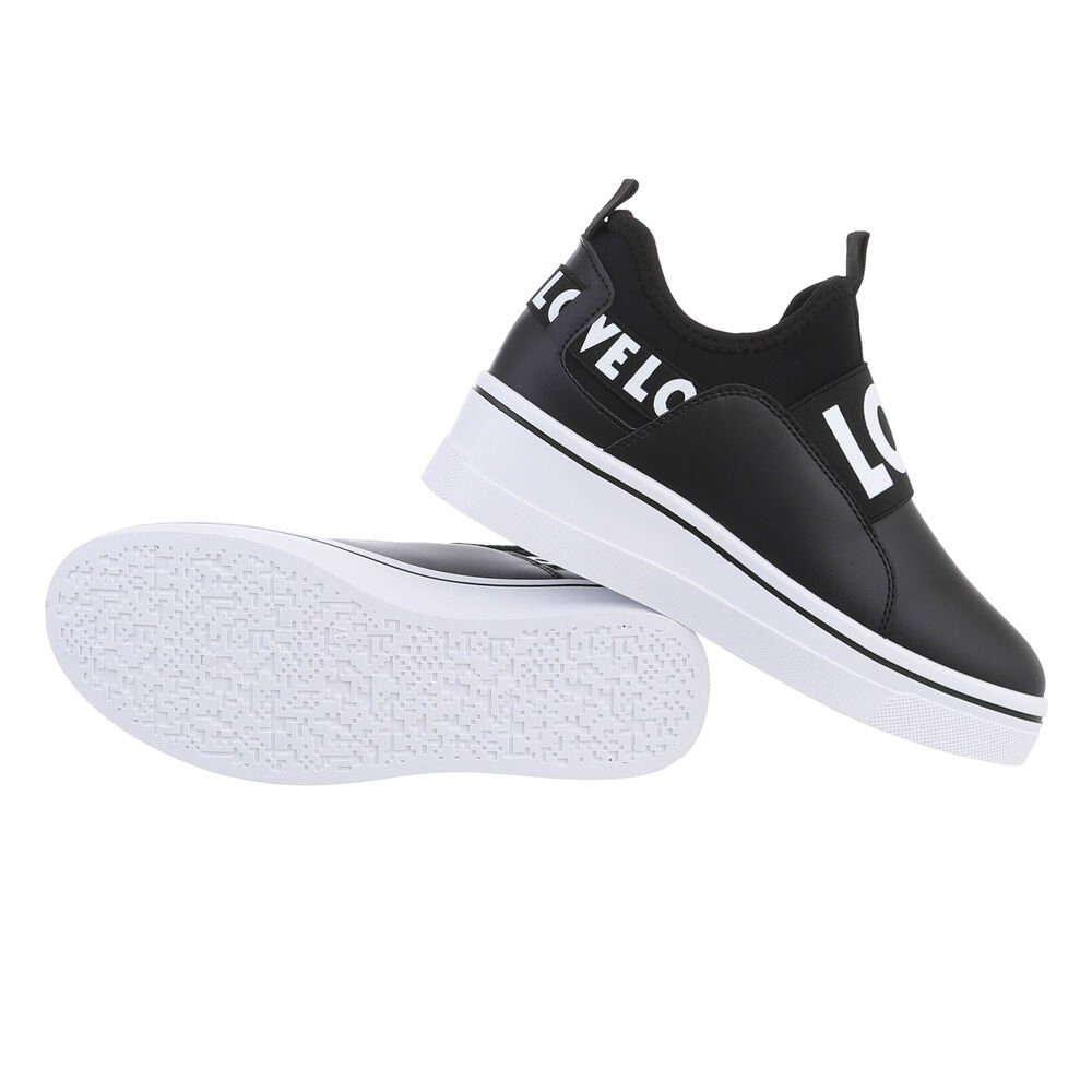 Ital-Design Damen Low-Top Freizeit Sneaker Keilabsatz/Wedge günstig online kaufen