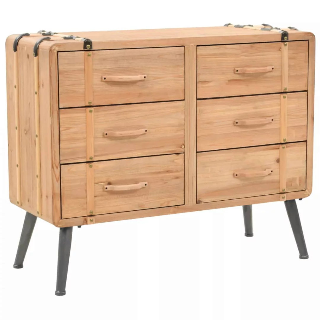 Schubladenschrank Tannenholz Massiv 91 × 35 × 73 Cm günstig online kaufen