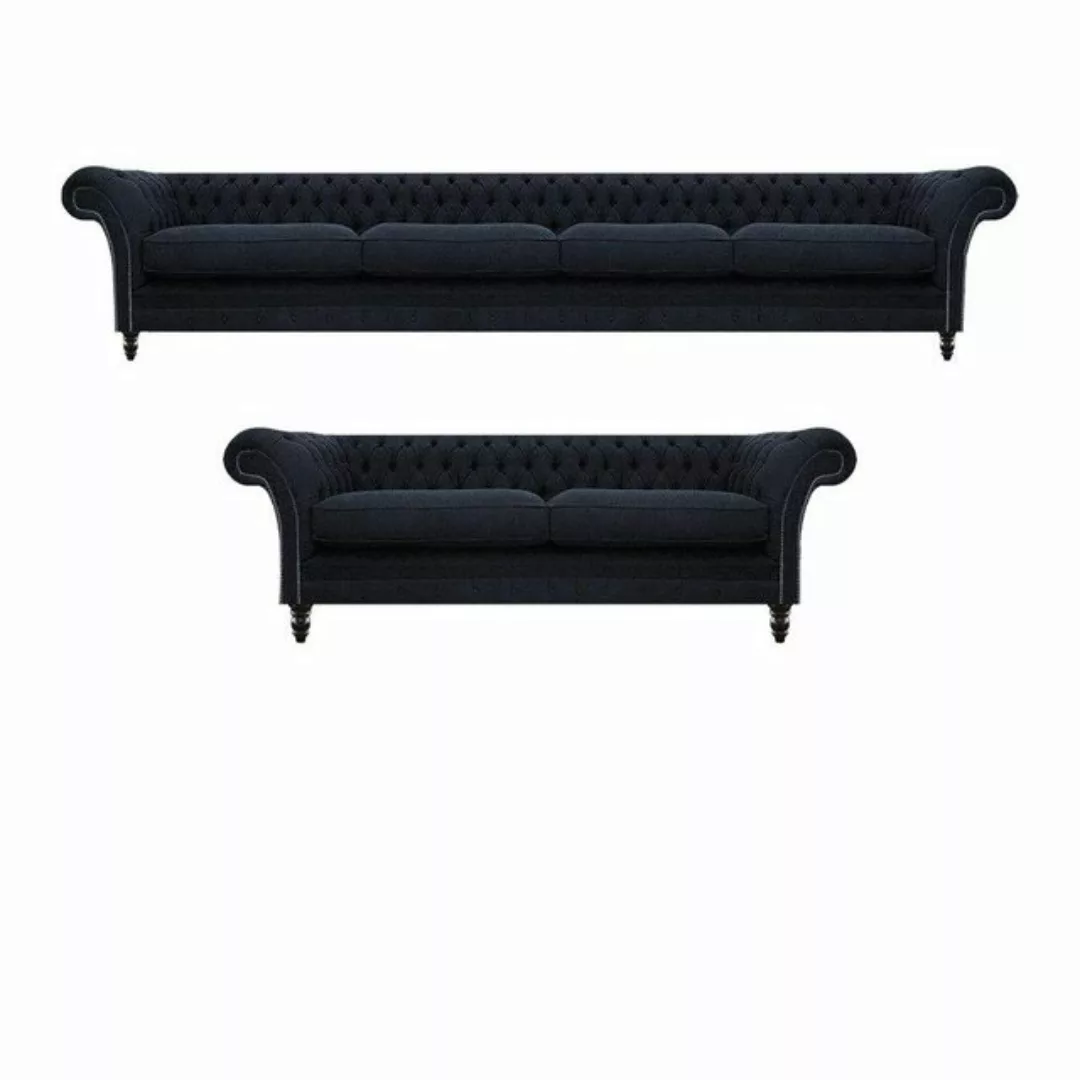 JVmoebel Chesterfield-Sofa Sofa Couch Polster Garnitur Sofagarnitur Moderne günstig online kaufen