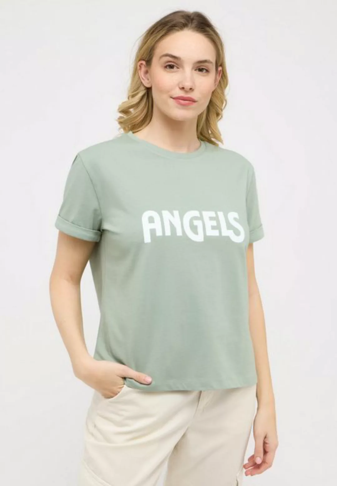 ANGELS Rundhalsshirt T-Shirt Angels Logo Print günstig online kaufen