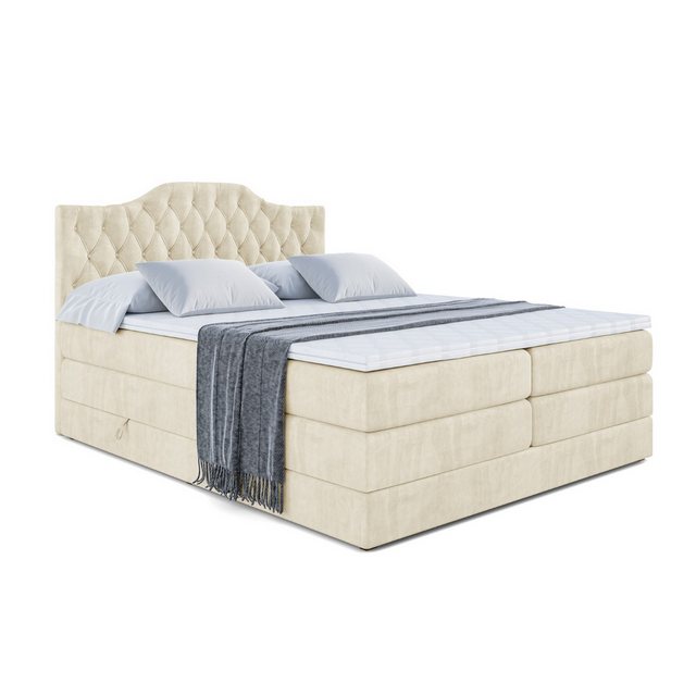 ALTDECOR Boxspringbett VILA-1 KING (Multipocket-Matratze H4 und H3 Matratze günstig online kaufen