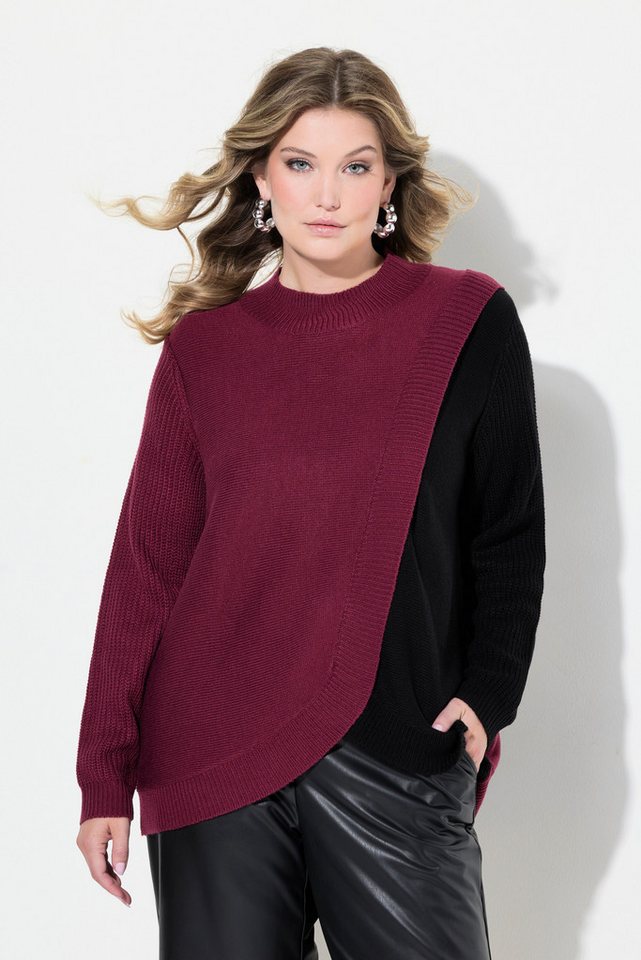 MIAMODA Strickpullover Pullver A-Line Colorblocking günstig online kaufen