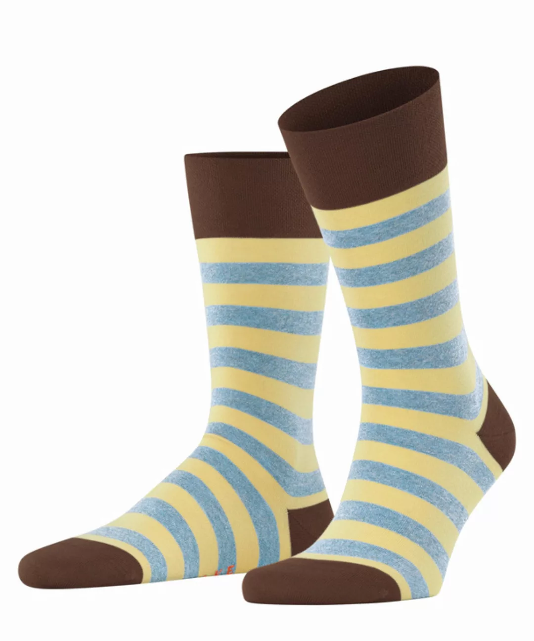 FALKE Sensitive Mapped Line Herren Socken, 43-46, Braun, Streifen, Baumwoll günstig online kaufen