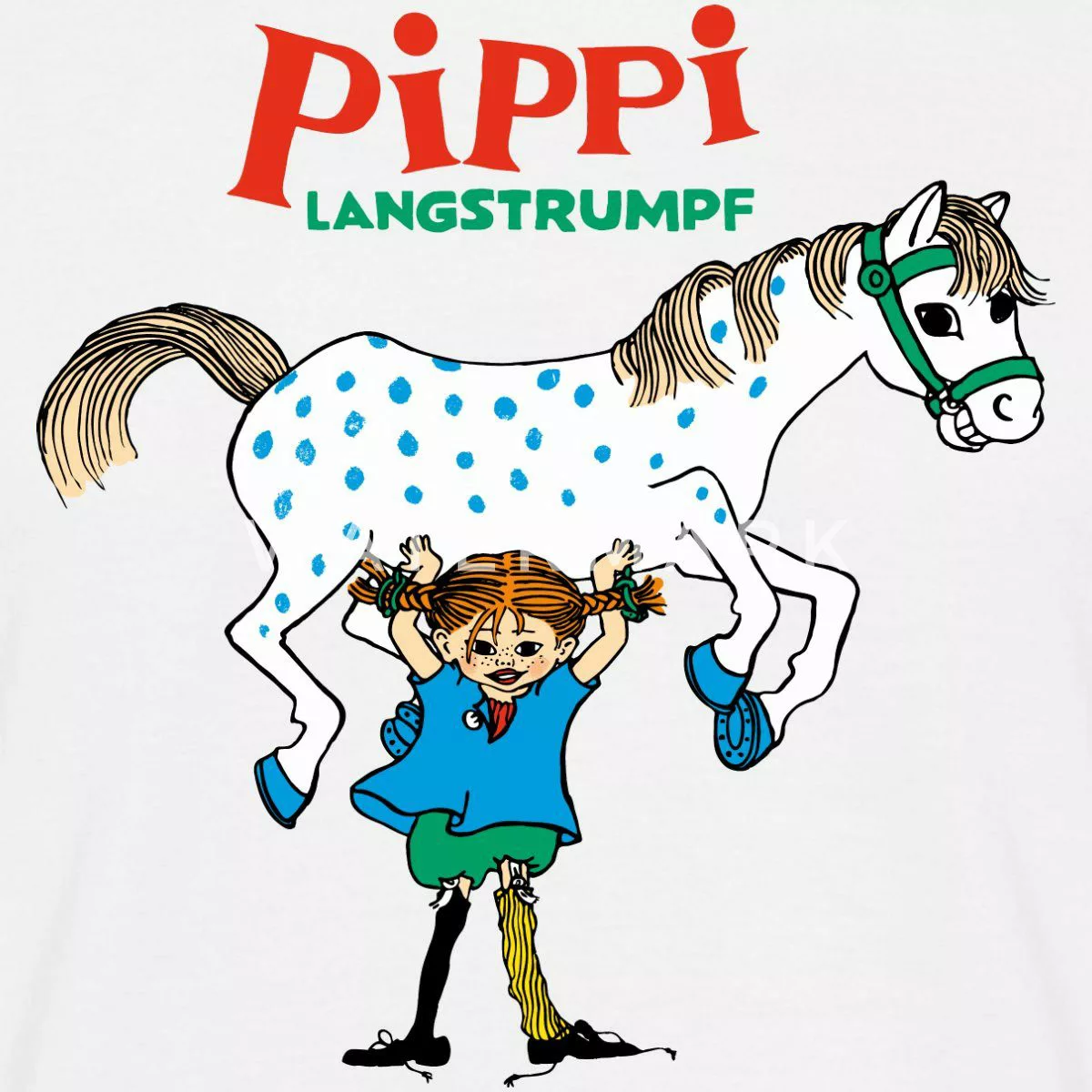 Spreadshirt T-Shirt Pippi Langstrumpf Pippi Hebt günstig online kaufen