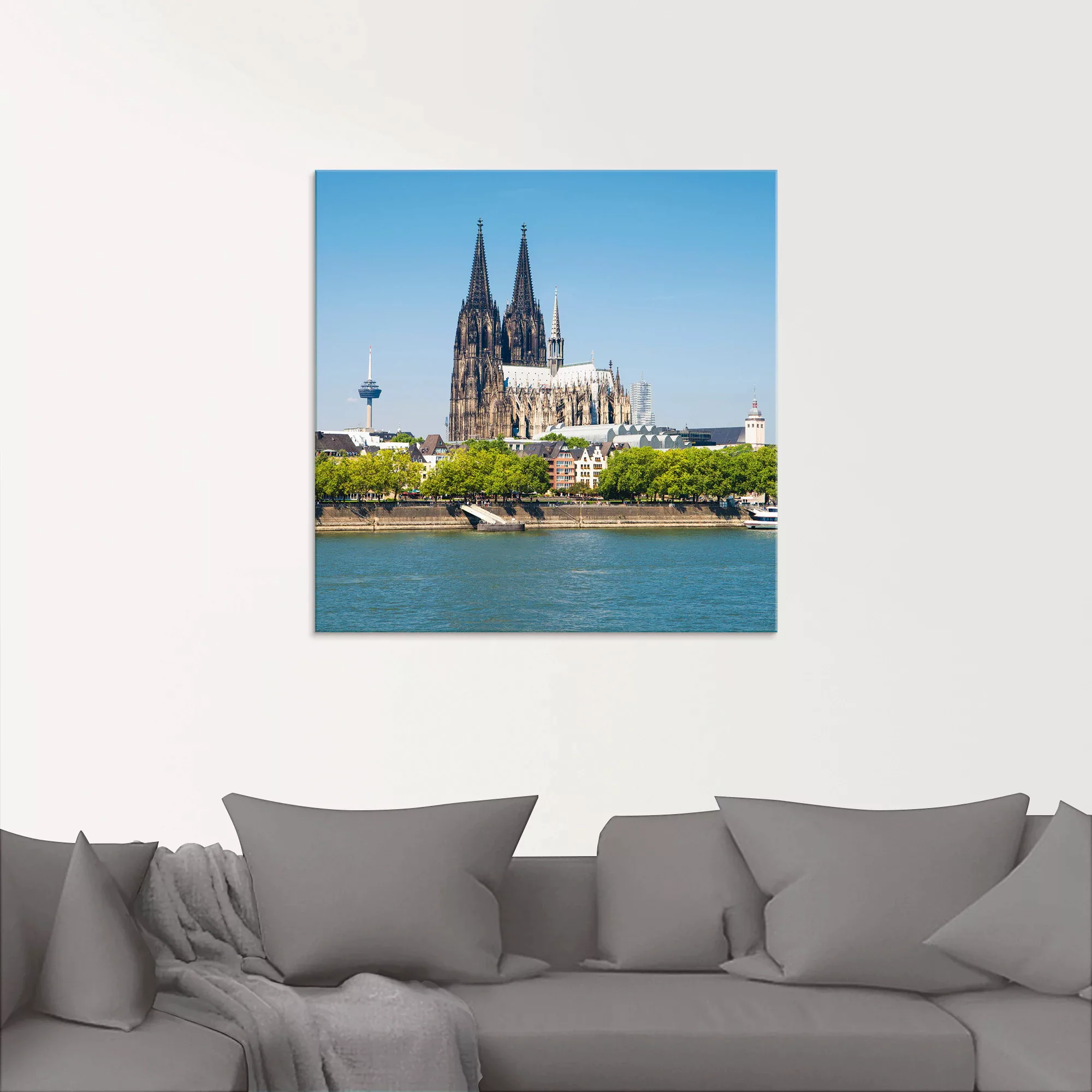 Artland Glasbild »Kölner Dom«, Gebäude, (1 St.), in verschiedenen Größen günstig online kaufen