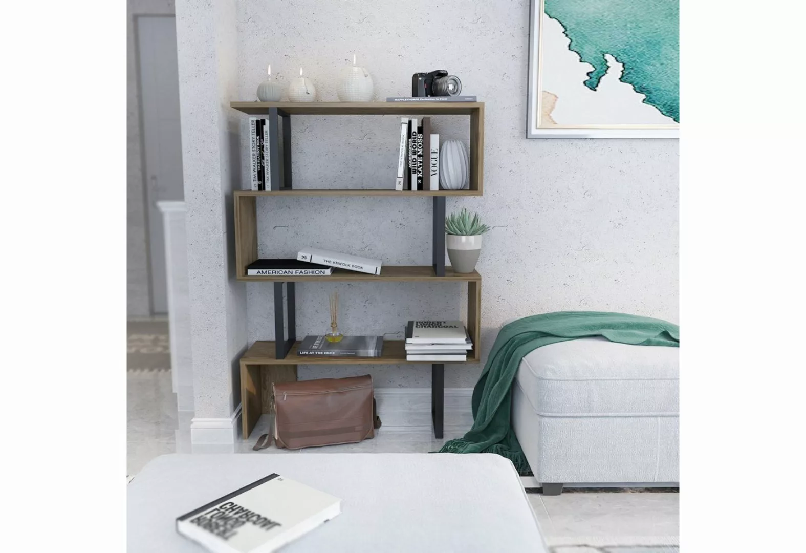 Skye Decor Bücherregal 100% MELAMINE COATED PARTICLE BOARD, 124,5 cm x 29,5 günstig online kaufen