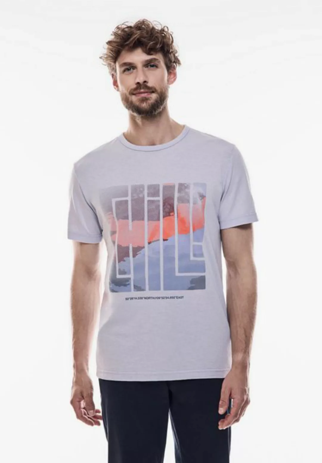 STREET ONE MEN T-Shirt, mit Flammgarn günstig online kaufen