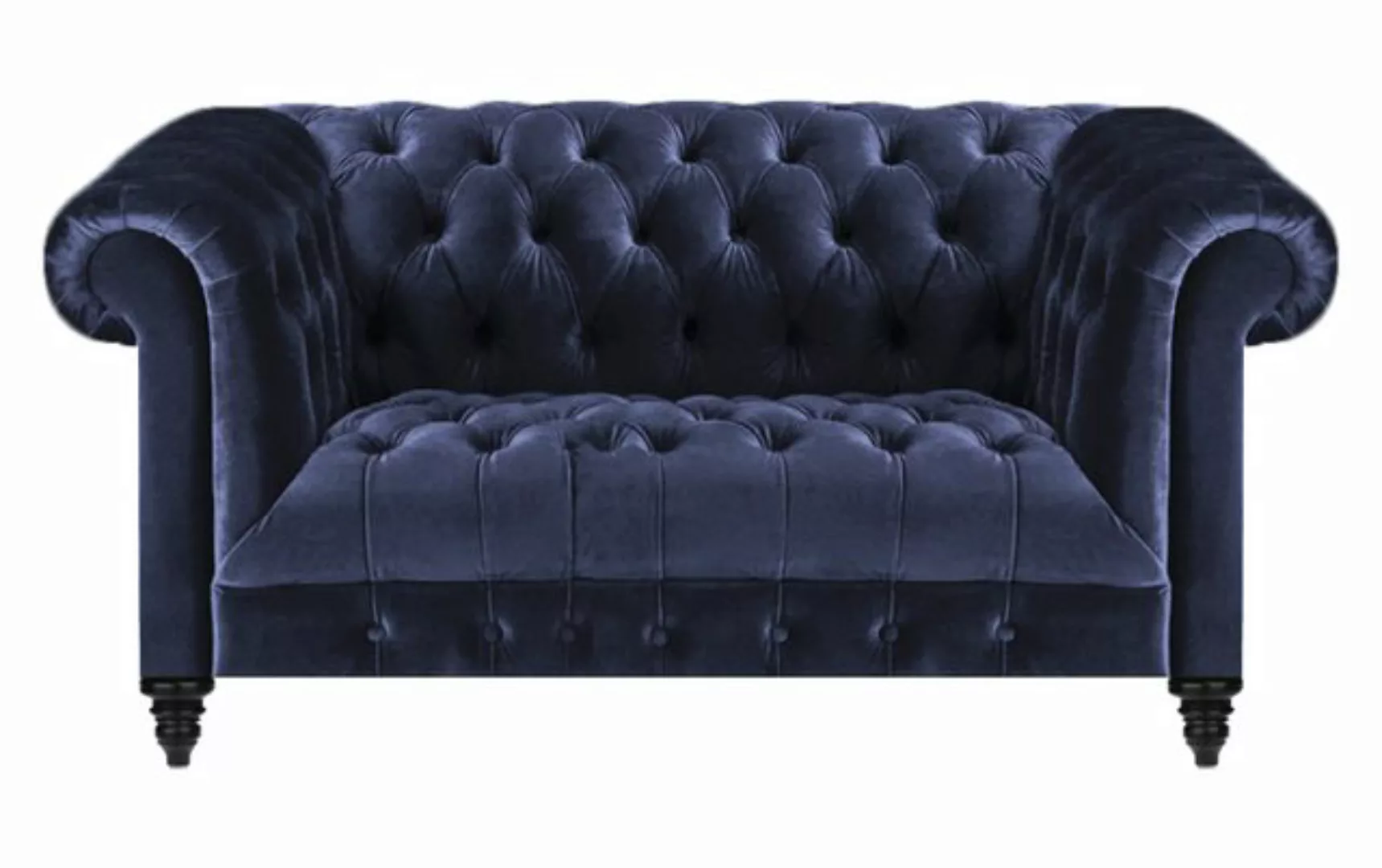JVmoebel Chesterfield-Sofa Wohnzimmer Möbel Blau Sofa Zweisitzer Einrichtun günstig online kaufen