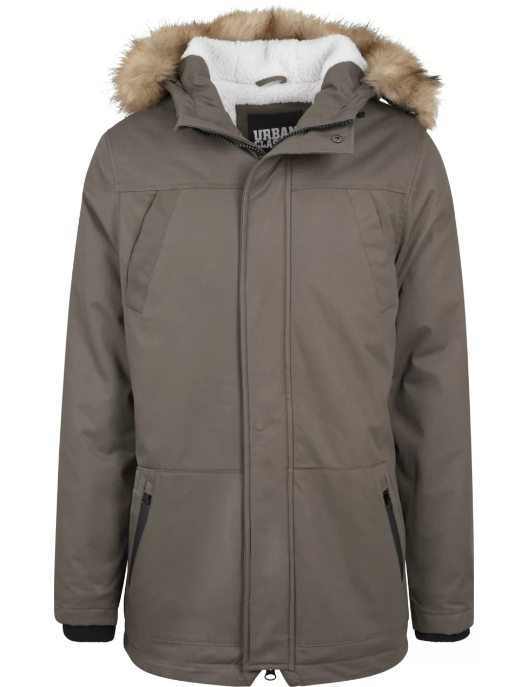 Urban Classics Herren Parka Heavy Cotton Imitation Fur günstig online kaufen