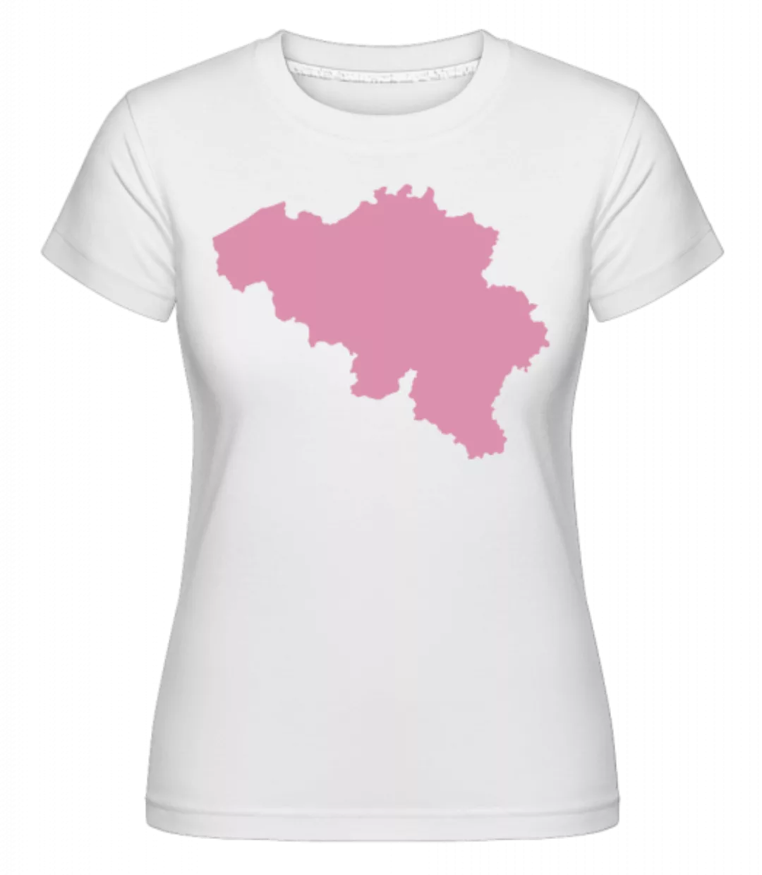 Belgium Silhouette Pink · Shirtinator Frauen T-Shirt günstig online kaufen