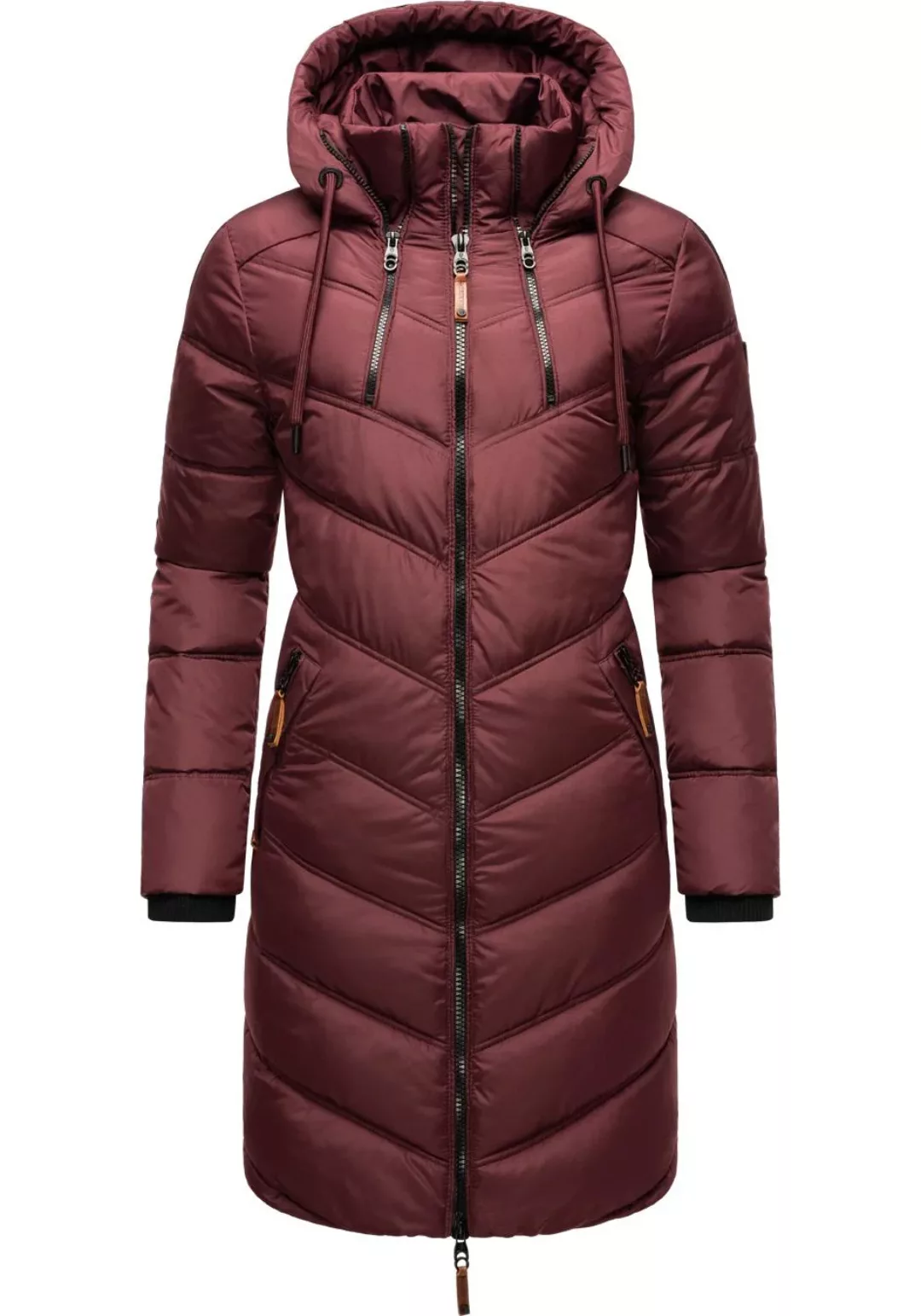 Marikoo Wintermantel "Armasa", modischer Damen Winter Steppmantel mit Kapuz günstig online kaufen