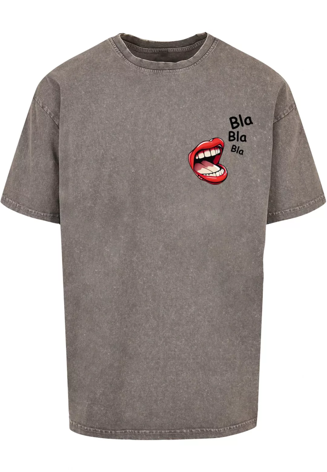 Merchcode T-Shirt "Merchcode Herren Bla Bla Bla Comic Acid Washed Oversized günstig online kaufen