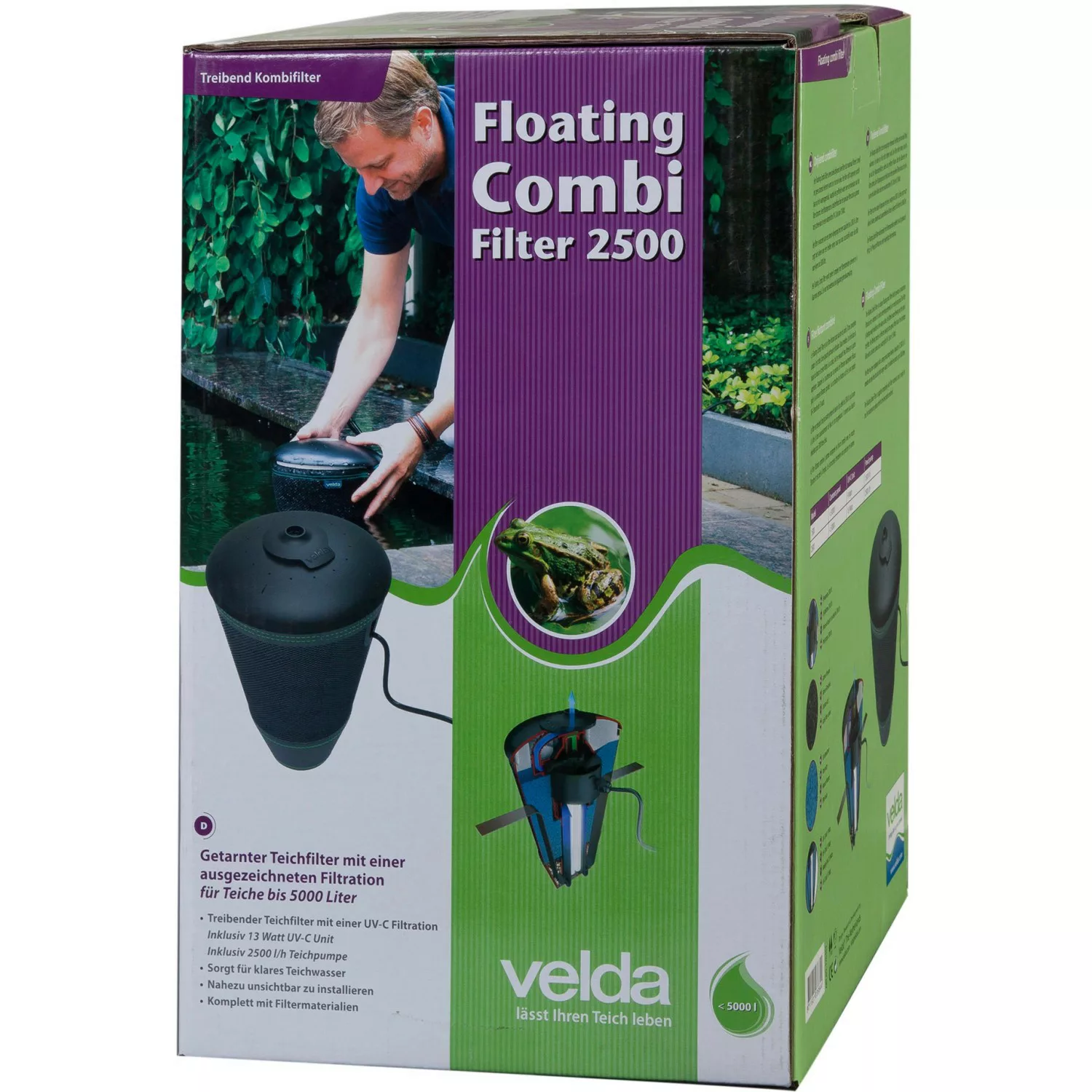 Velda Floating Combi Filter Treibender Teichfilter 2500 günstig online kaufen