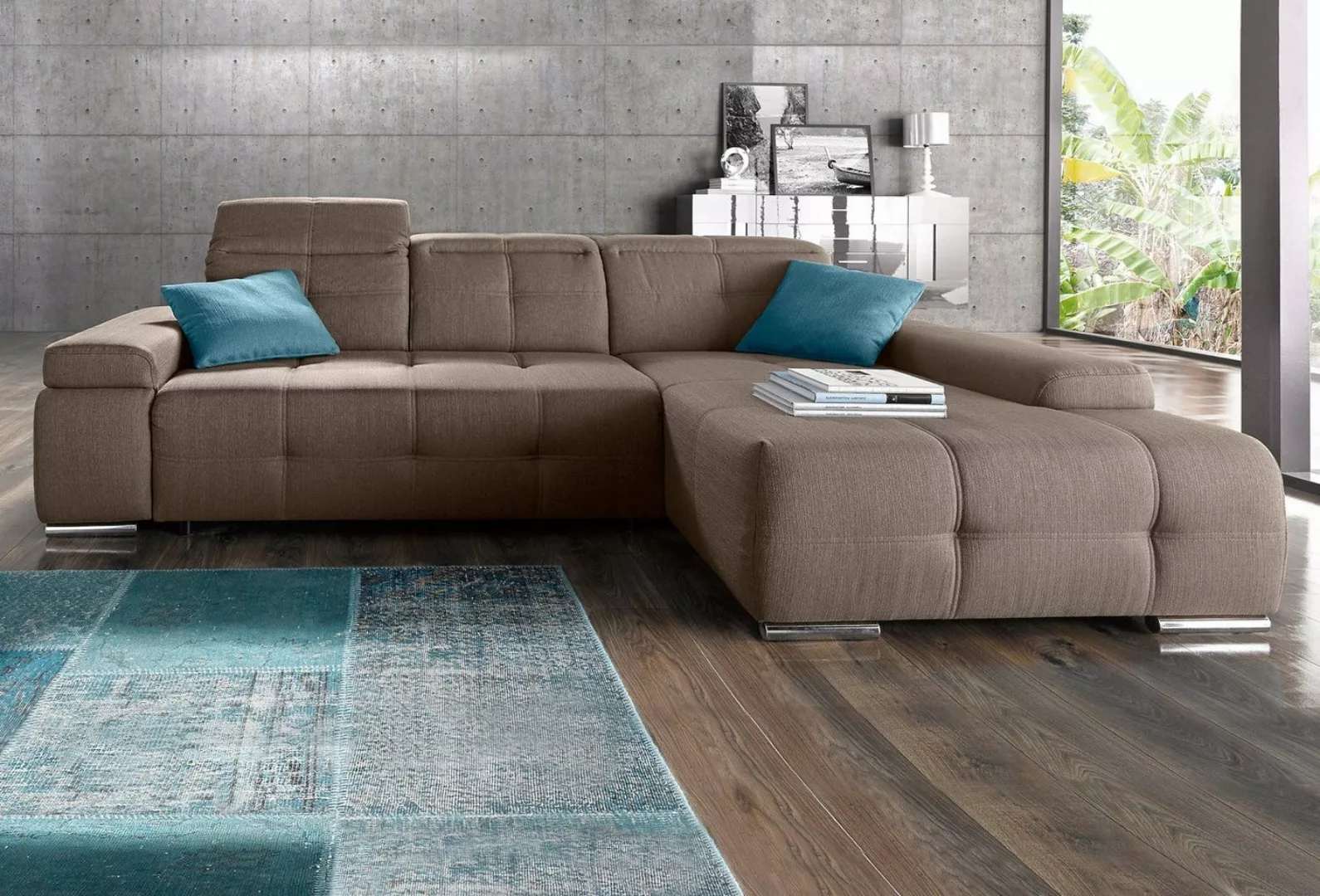 sit&more Ecksofa Mistral L-Form, wahlweise mit Bettfunktion günstig online kaufen