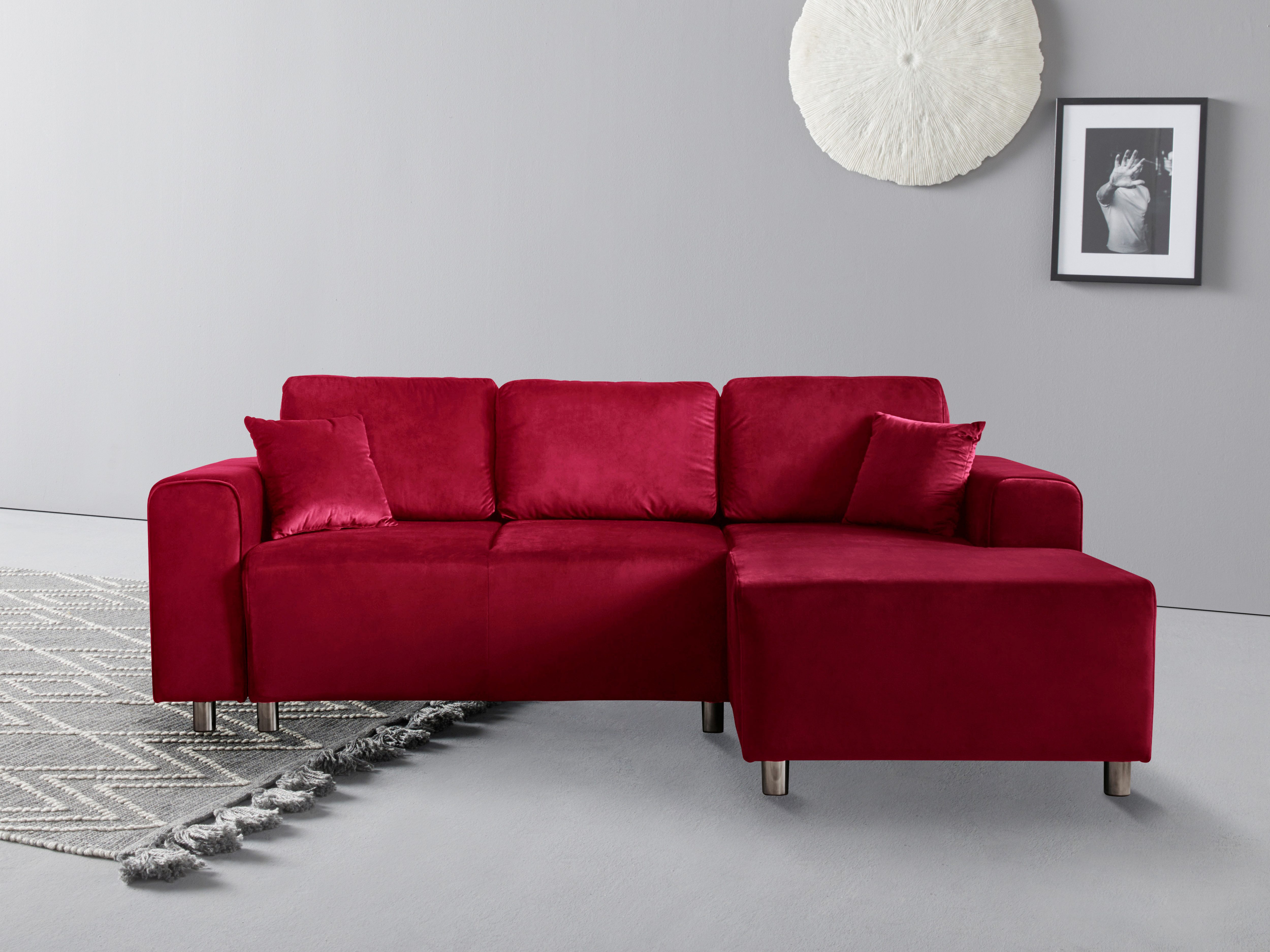 Home affaire Ecksofa "Györ", L-Form, wahlweise mit Bettfunktion und Bettkas günstig online kaufen