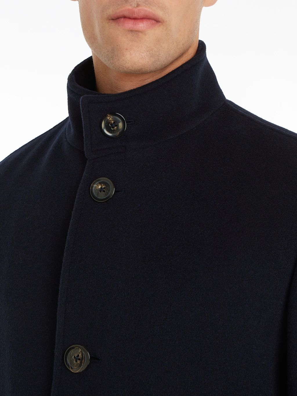 Tommy Hilfiger Wollmantel "DC STAND COLLAR WOOL MIX COAT" günstig online kaufen