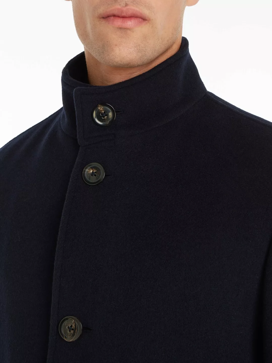 Tommy Hilfiger Wollmantel "DC STAND COLLAR WOOL MIX COAT" günstig online kaufen