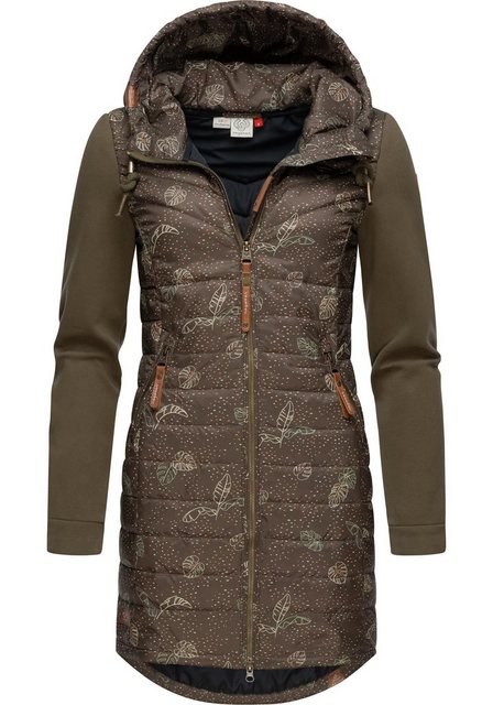 Ragwear Outdoorjacke Lucinda Print Long Steppjacke aus modernem Materialmix günstig online kaufen