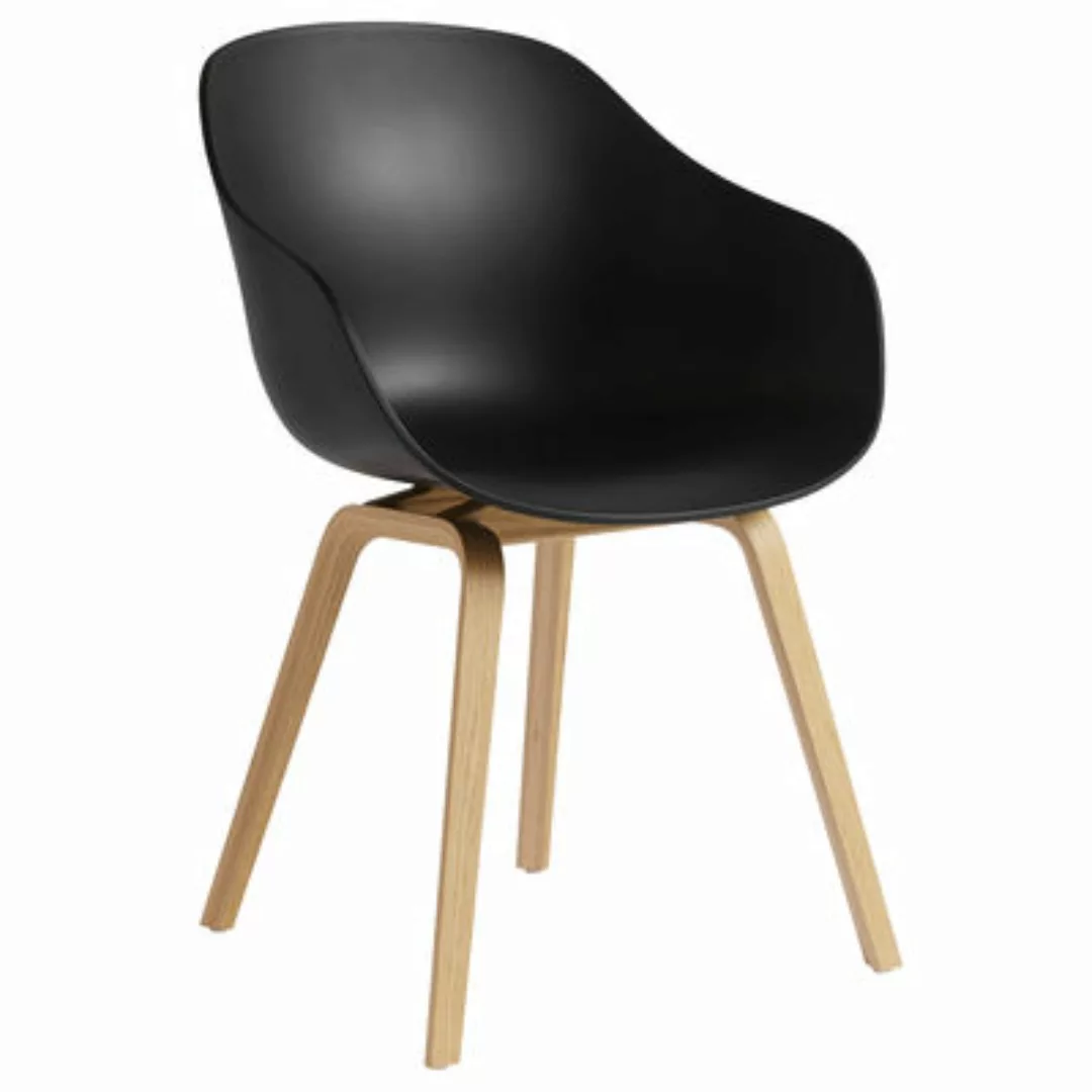Sessel About a chair AAC 222 plastikmaterial schwarz / Kunststoff & Holz - günstig online kaufen