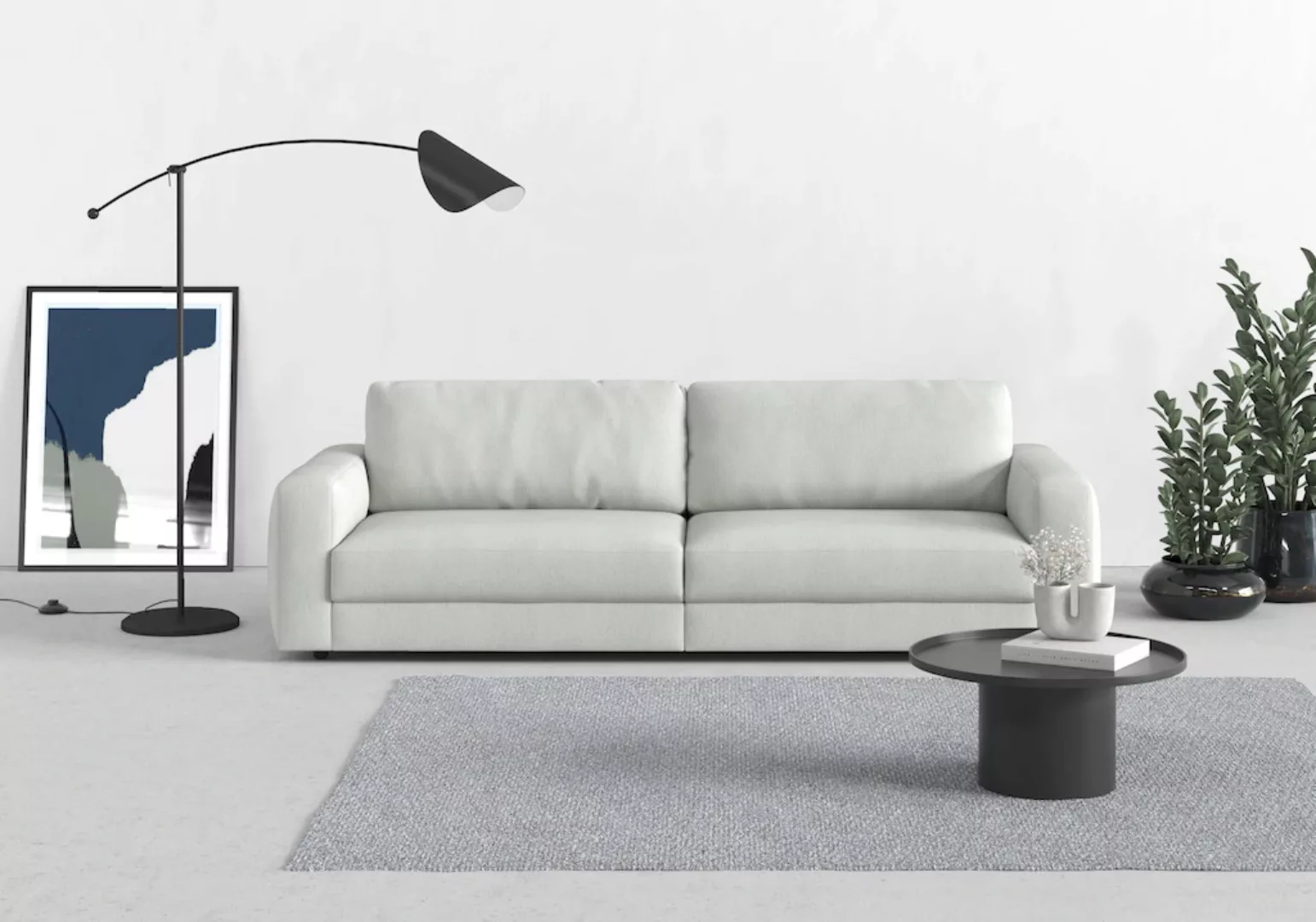 TRENDMANUFAKTUR Big-Sofa "Bourbon", (2 St.), extra tiefe Sitzfläche, wahlwe günstig online kaufen