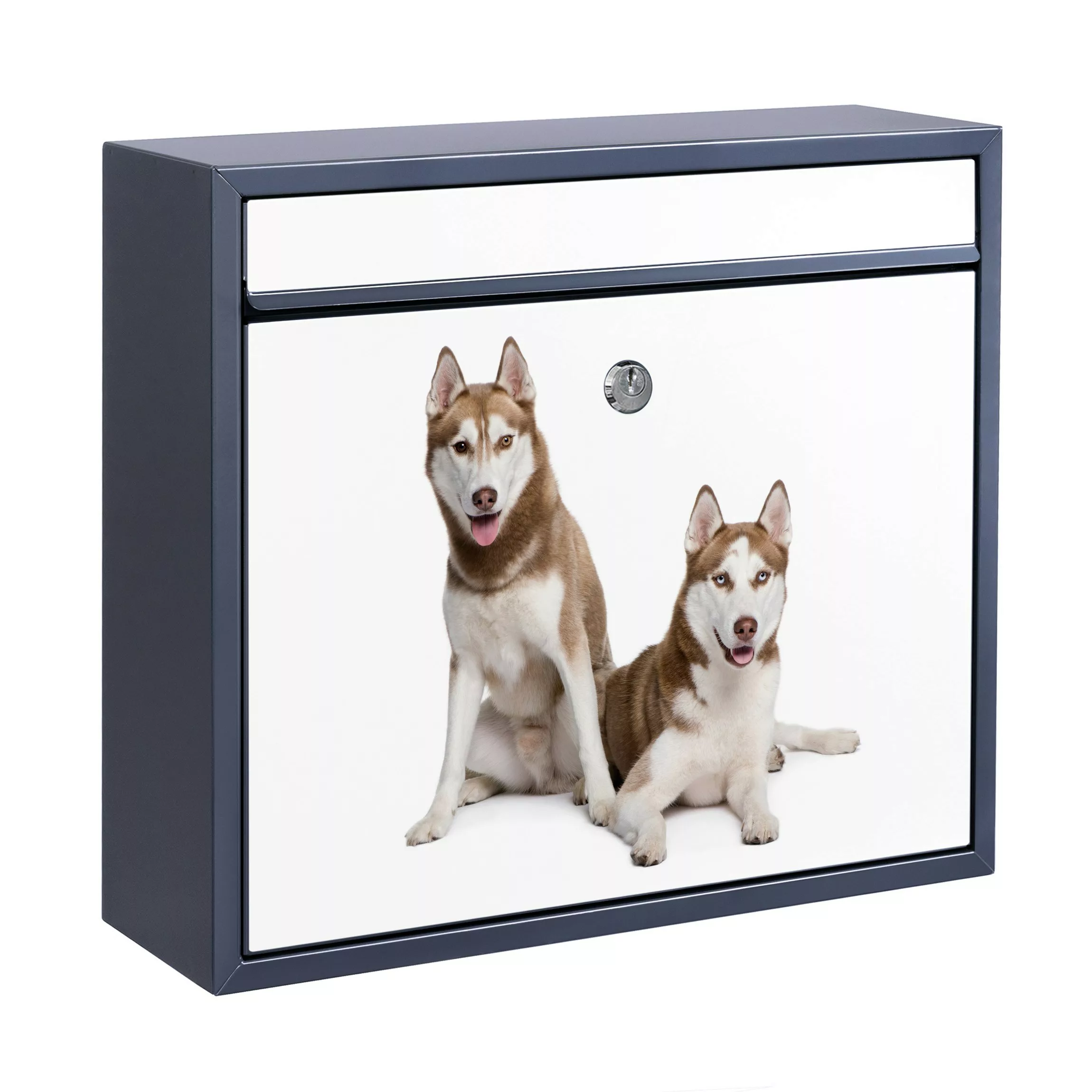 Briefkasten mit eigenem Text Husky Pair günstig online kaufen