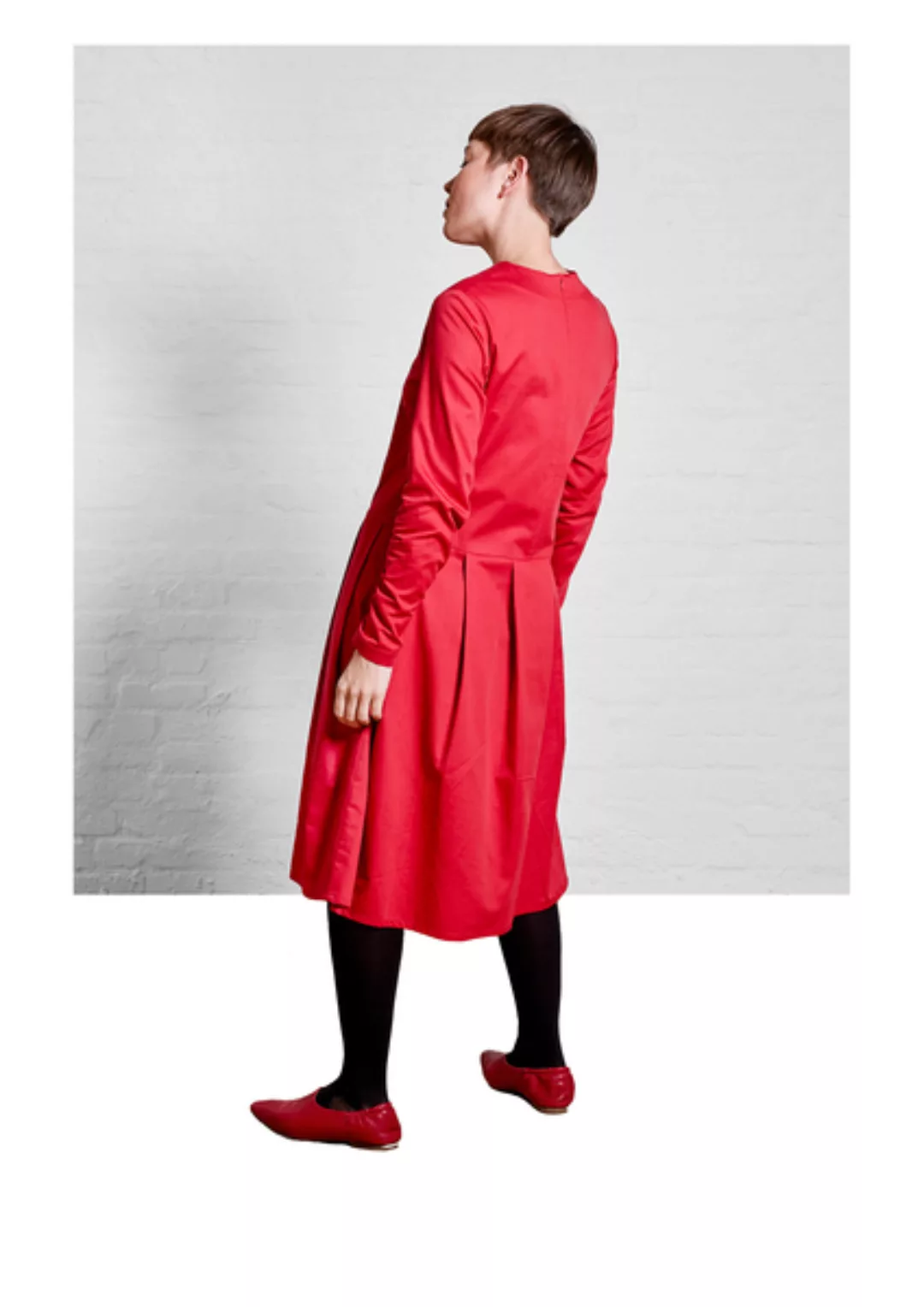 Dress Eve, Red - Damenkleid Aus Bio-baumwolle günstig online kaufen