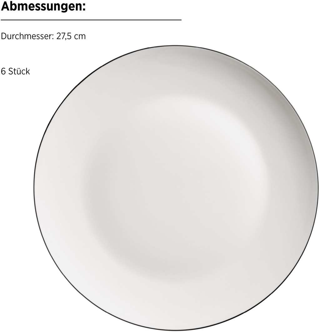 MÄSER Tafelservice »FELISE, aus Porzellan«, (Set, 12 tlg.), Geschirr-Set, S günstig online kaufen