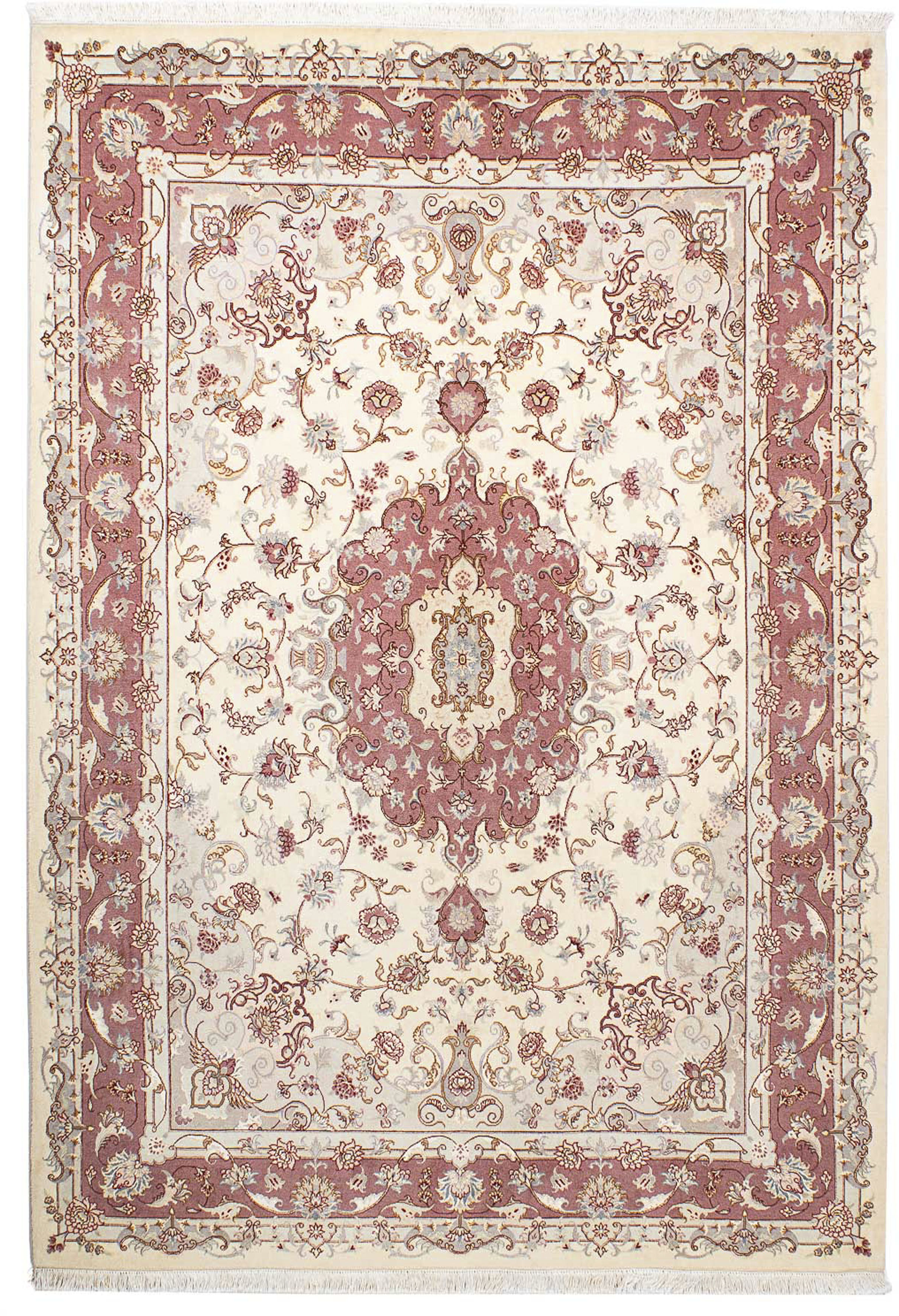 morgenland Orientteppich »Perser - Täbriz - Royal - 242 x 167 cm - beige«, günstig online kaufen