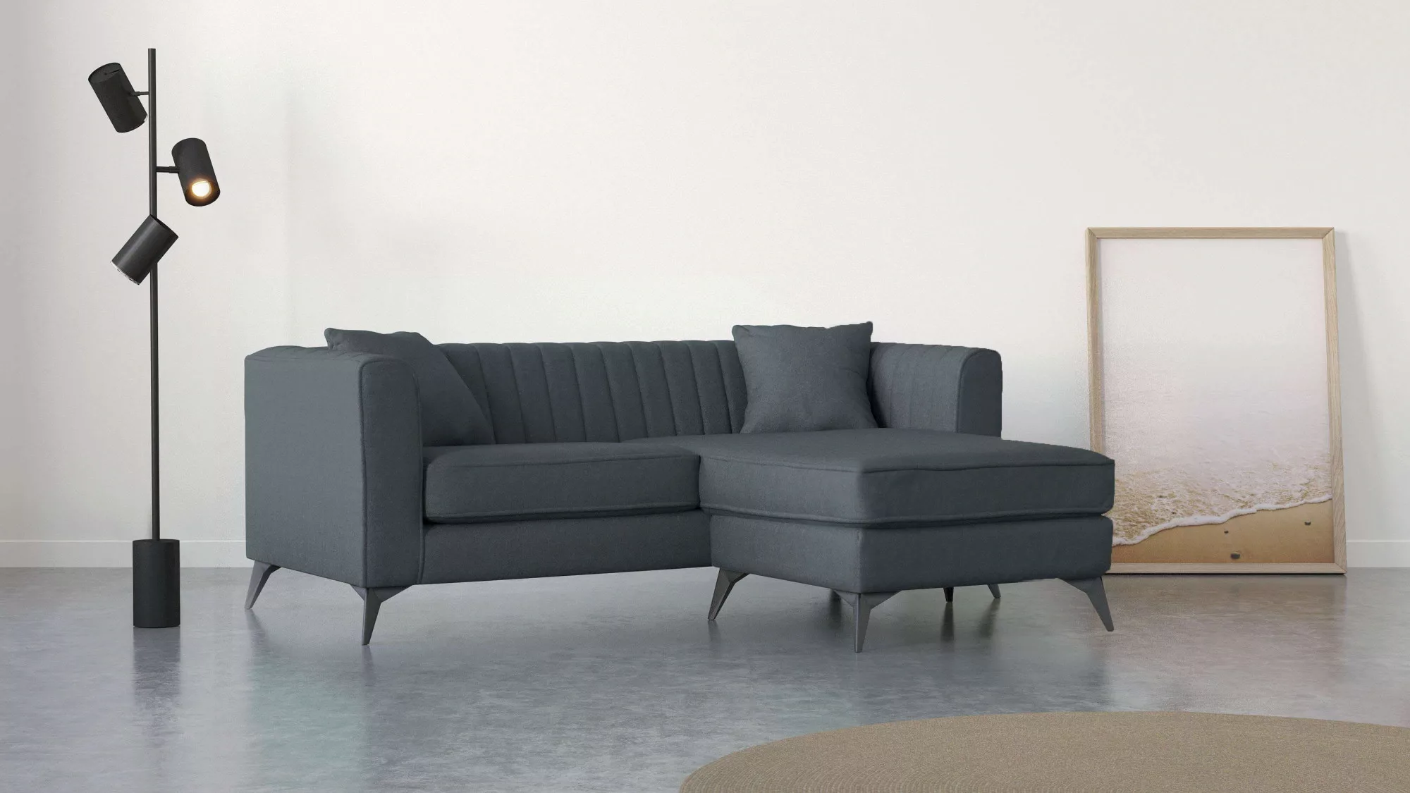 Places of Style Ecksofa "MATTHEW B/T/H: 201/162/74 cm, ideal für kleine Räu günstig online kaufen