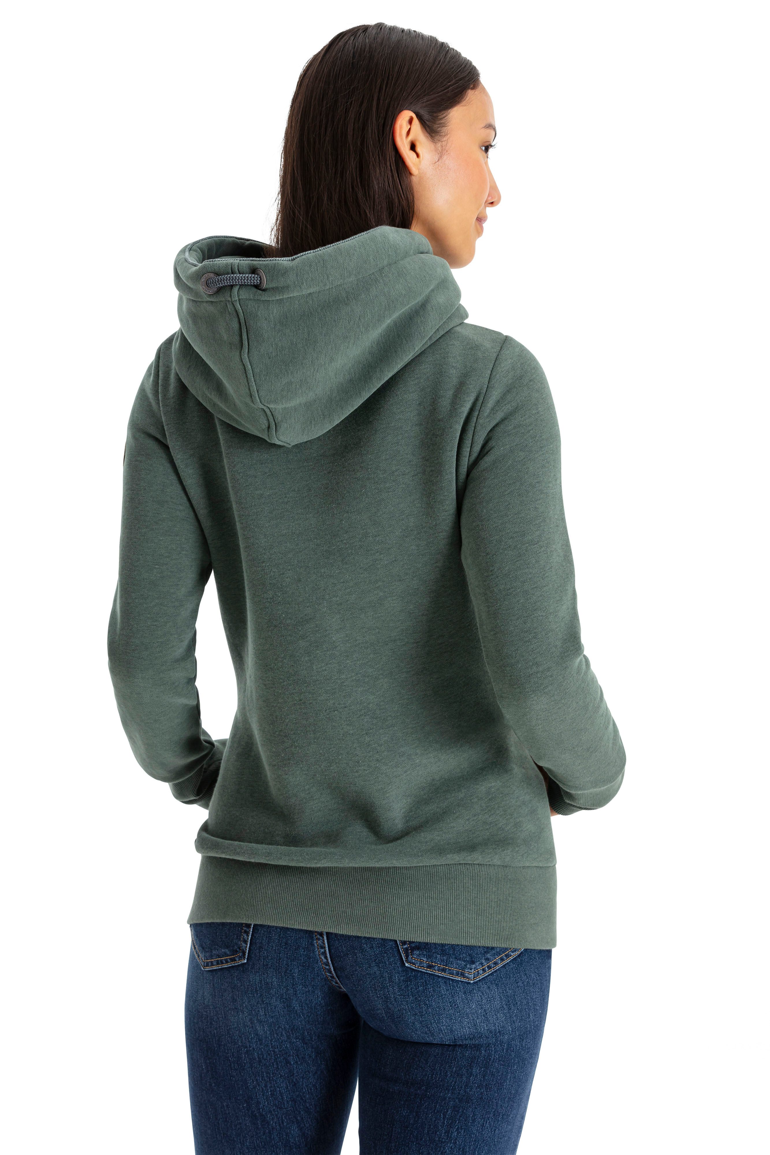 Ragwear Kapuzensweatshirt GRIPYBUTTON Sweater mit rustikalen günstig online kaufen