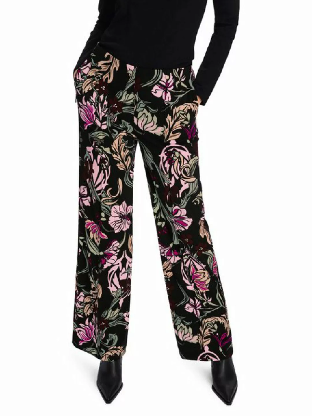 Marc Cain Jerseyhose Purpel Rain Premium Damenmode Florales Modell WINDER i günstig online kaufen