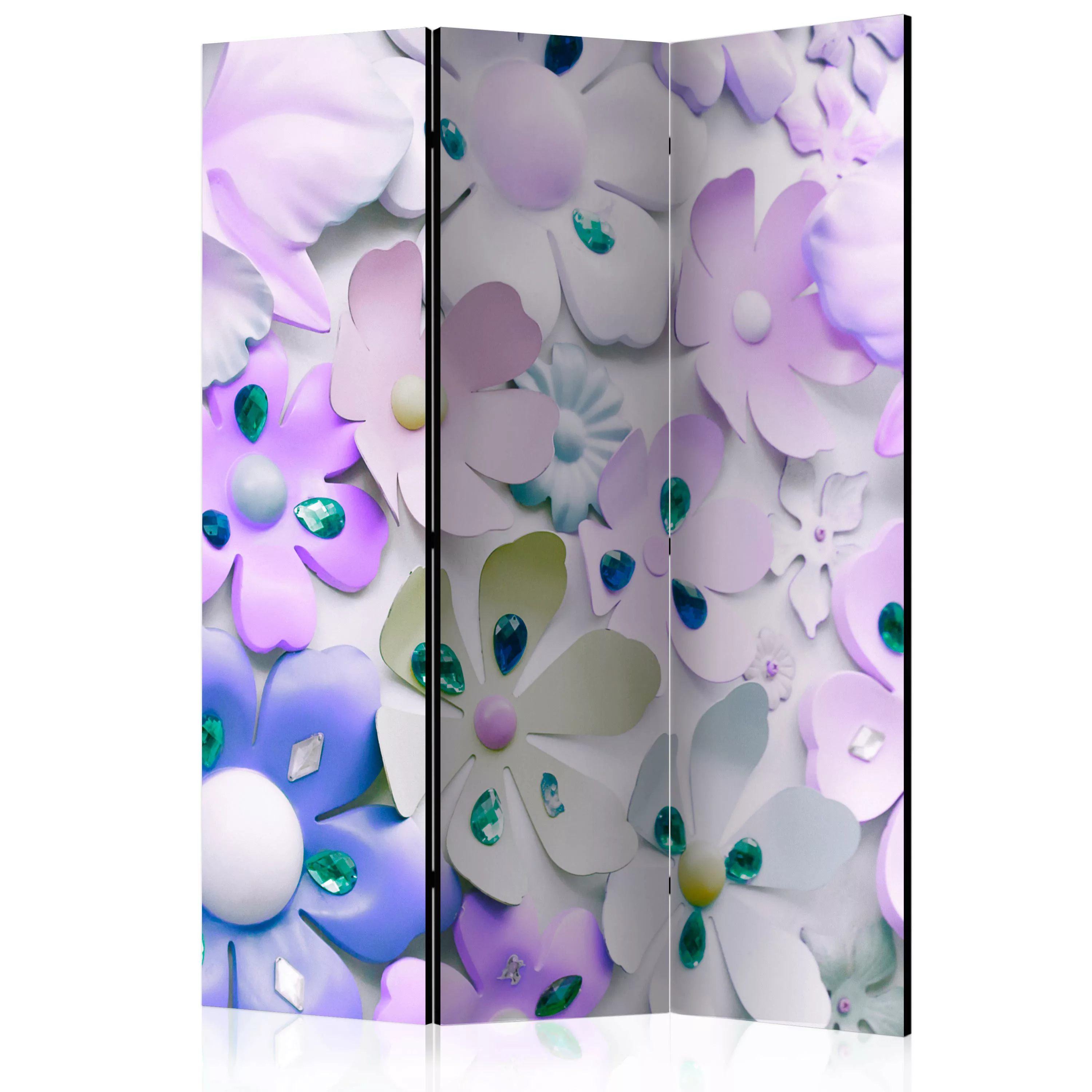 3-teiliges Paravent - Purple Sweetness [room Dividers] günstig online kaufen