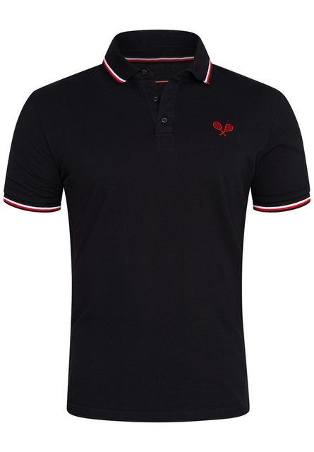 Rello & Reese Poloshirt RRTAOS Herren Kurzarm Polo-Hemd T-Shirt in Piqué-Qu günstig online kaufen