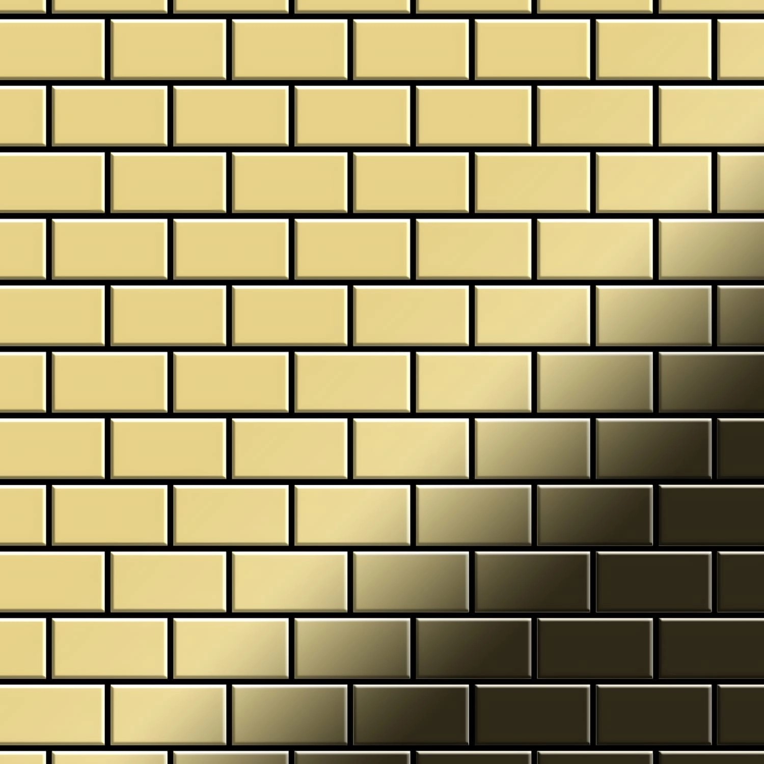 ALLOY Mosaik Fliese Massiv Metall Messing Gewalzt Gold 1,6mm Stark House-bm günstig online kaufen