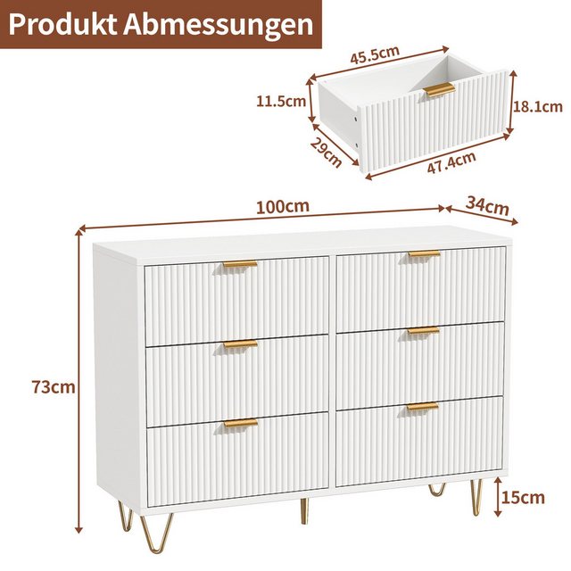 Furnishings Home Stauraumschrank sideboard wohnzimmer Standvitrine 4/6 Fach günstig online kaufen