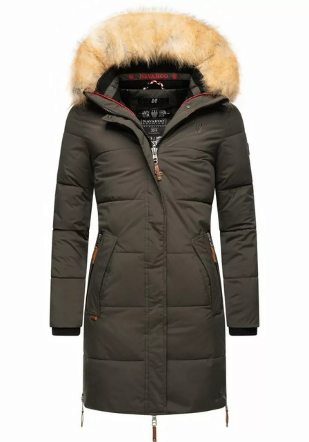 Navahoo Wintermantel "Halina", modischer Damen Winter Steppmantel mit Kapuz günstig online kaufen