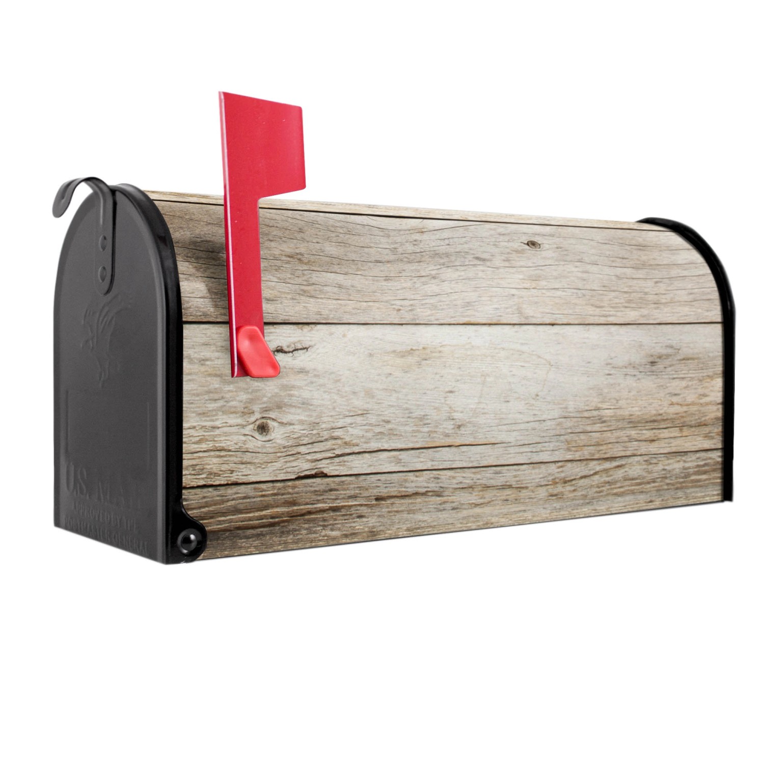 Banjado Amerikanischer Briefkasten Schwarz 48x22x16cm US Mailbox Letterbox günstig online kaufen