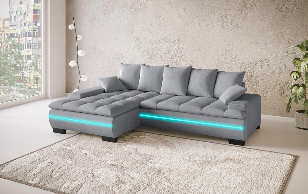 Mr. Couch Ecksofa "Haiti II, L-Form", RGB-LED Beleuchtung, wahlweise mit Ka günstig online kaufen