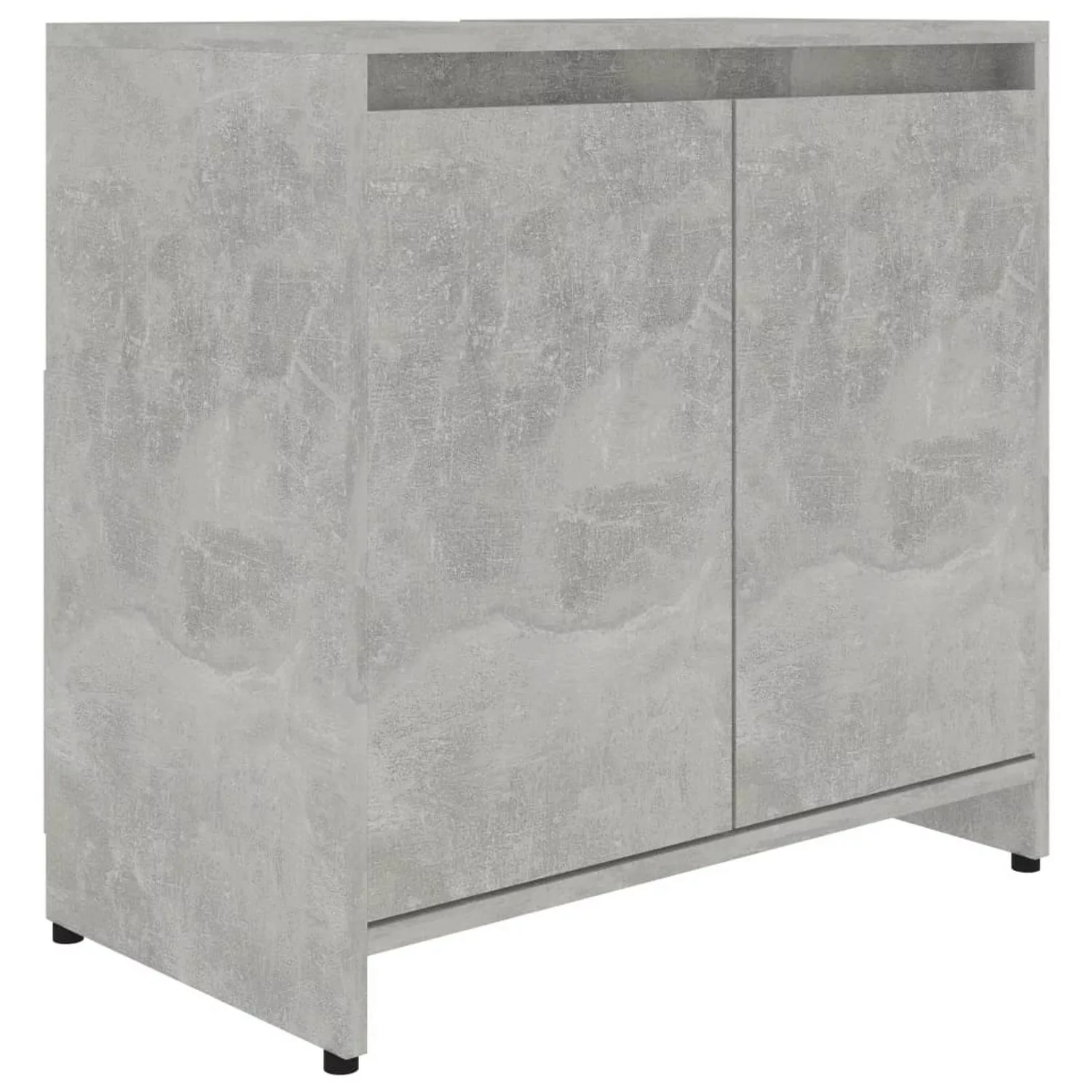 Vidaxl Badezimmerschrank Betongrau 60x33x61 Cm Spanplatte günstig online kaufen