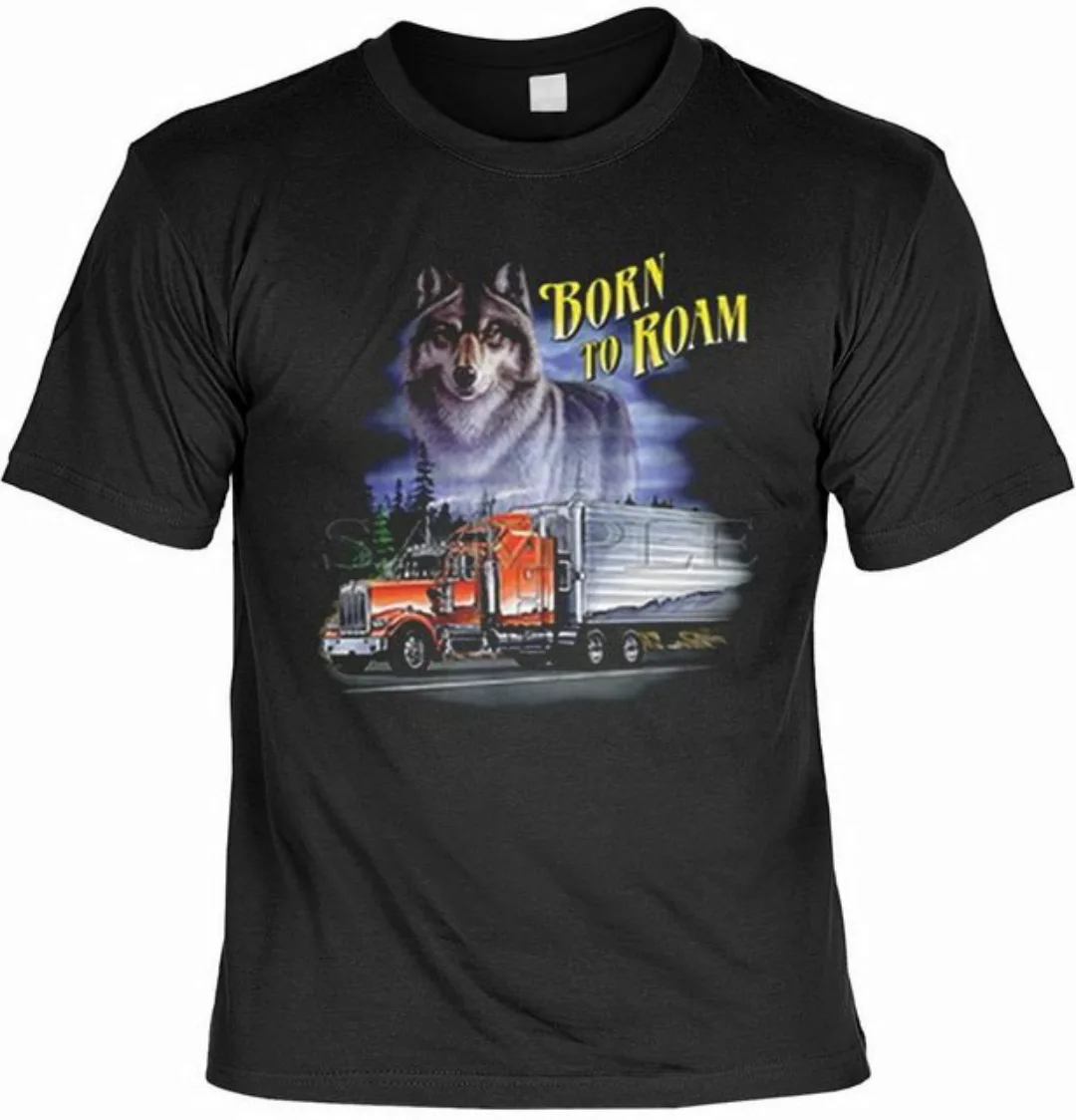 Art & Detail Shirt T-Shirt Trucker LKW Fahrer Shirt Born to Roam LKW, Fahre günstig online kaufen